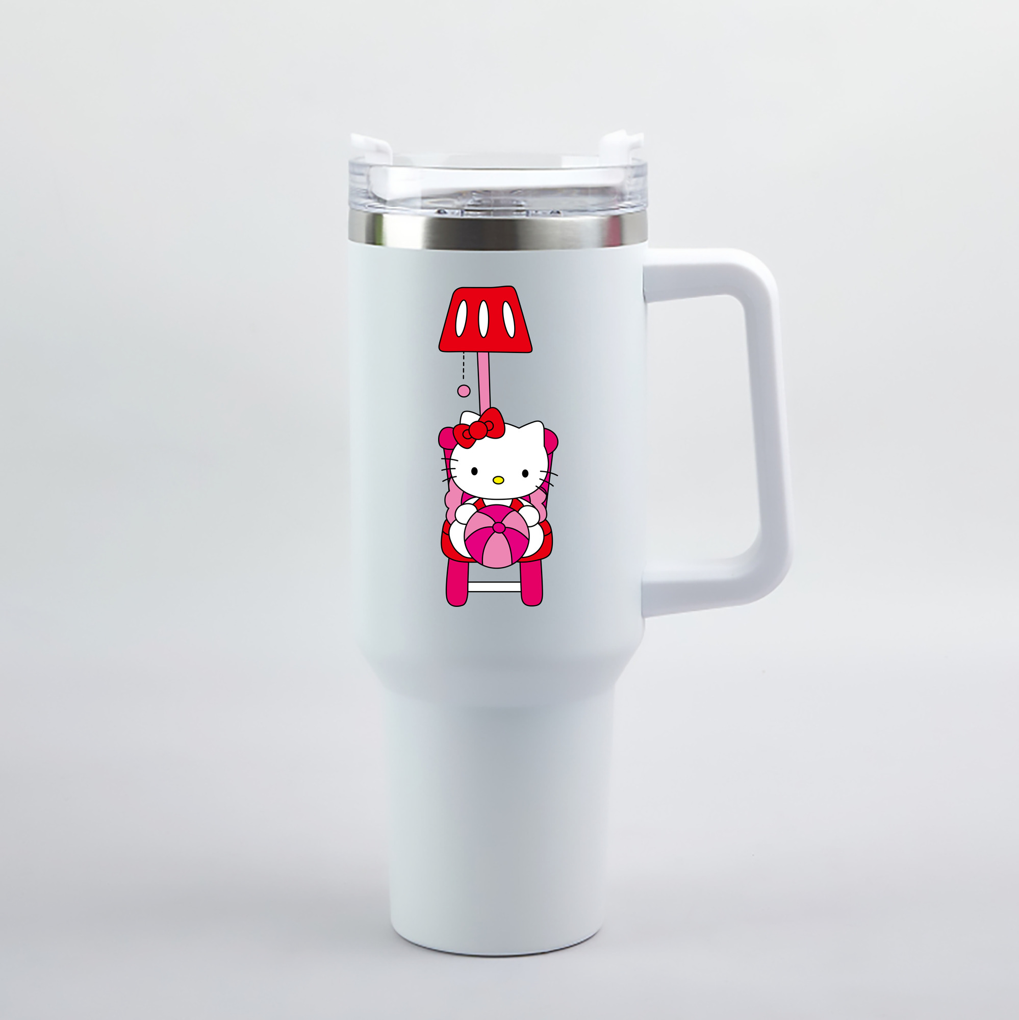 （画像用） Hello Kitty ハローキティ 1200mL車用タンブラー（カラープリント）