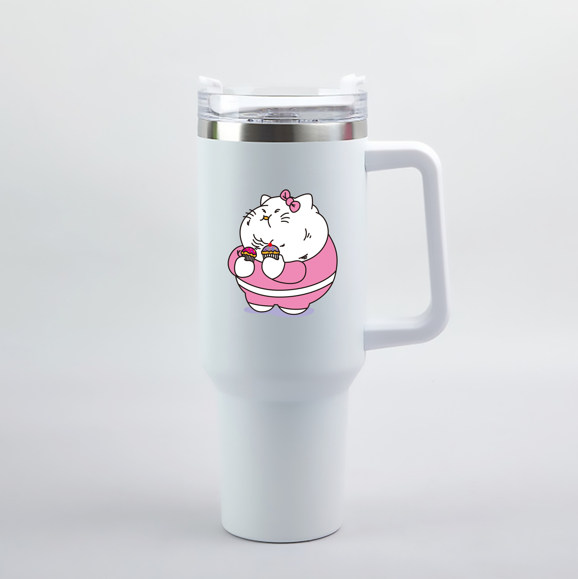 （画像用） Hello Kitty ハローキティ 1200mL車用タンブラー（カラープリント）