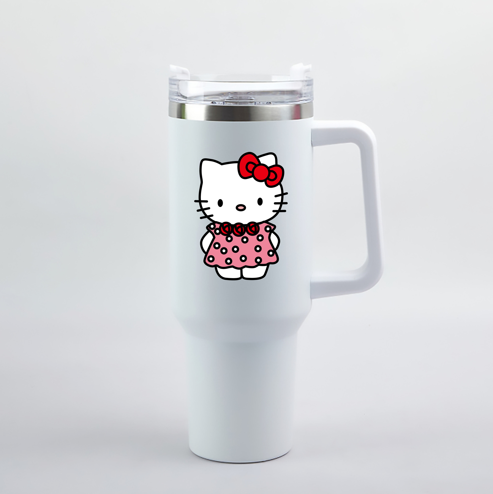 （画像用） Hello Kitty ハローキティ 1200mL車用タンブラー（カラープリント）