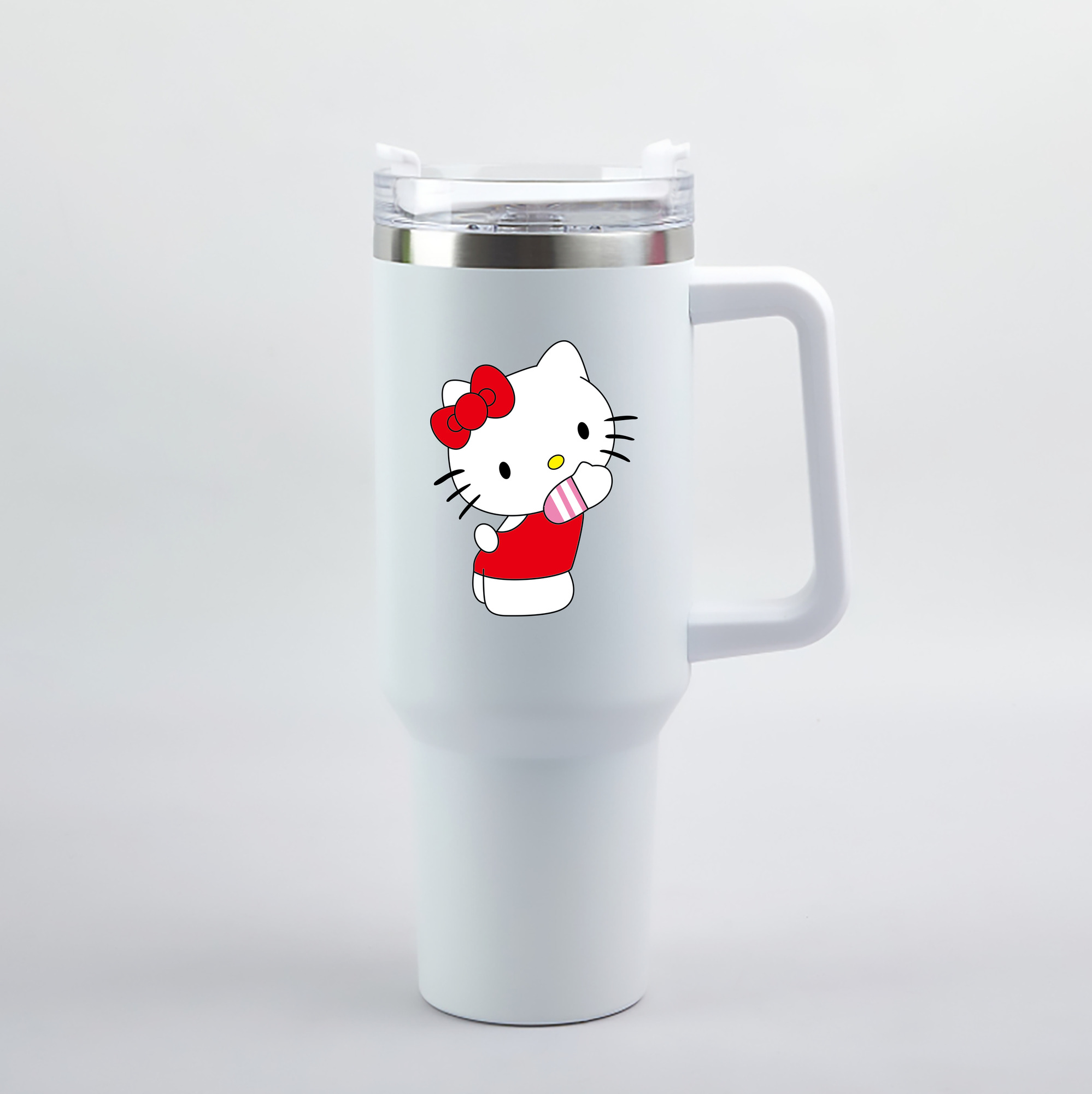 （画像用） Hello Kitty ハローキティ 1200mL車用タンブラー（カラープリント）