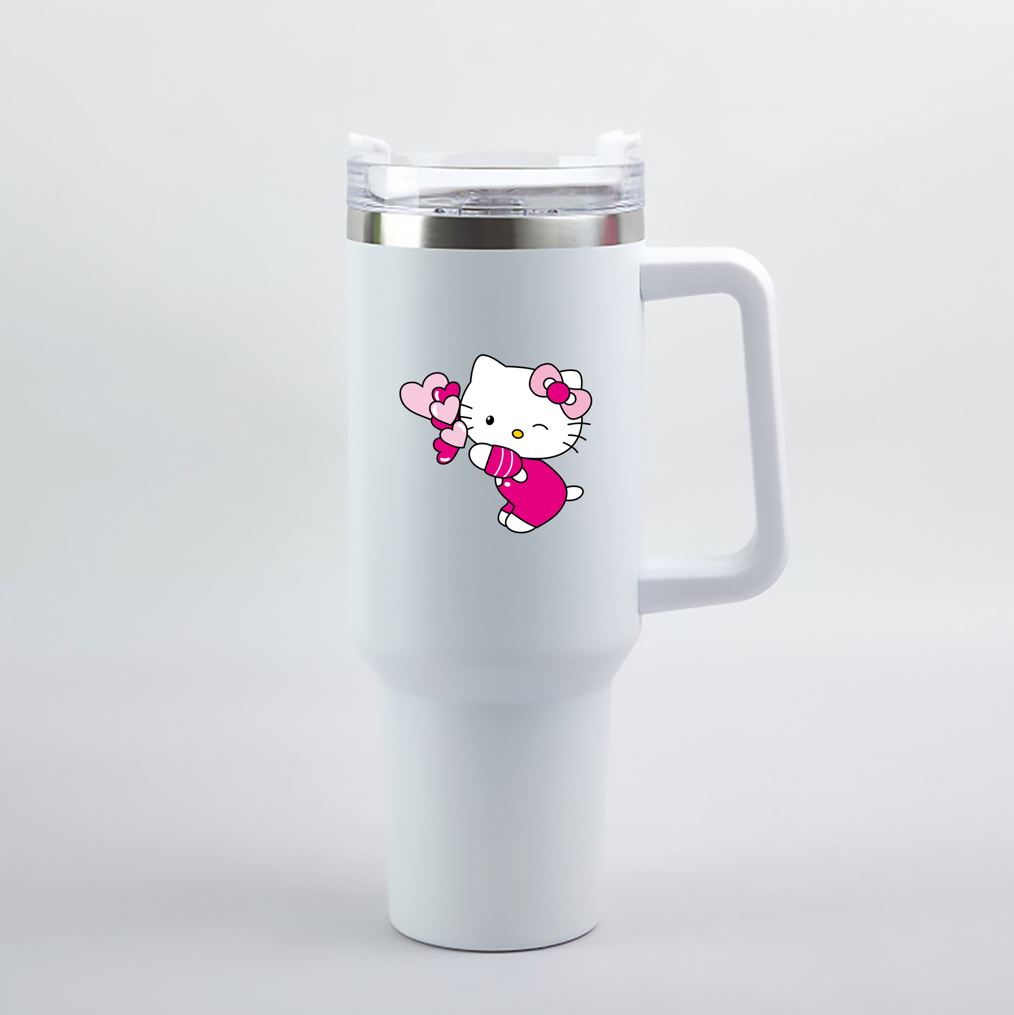 （画像用） Hello Kitty ハローキティ 1200mL車用タンブラー（カラープリント）