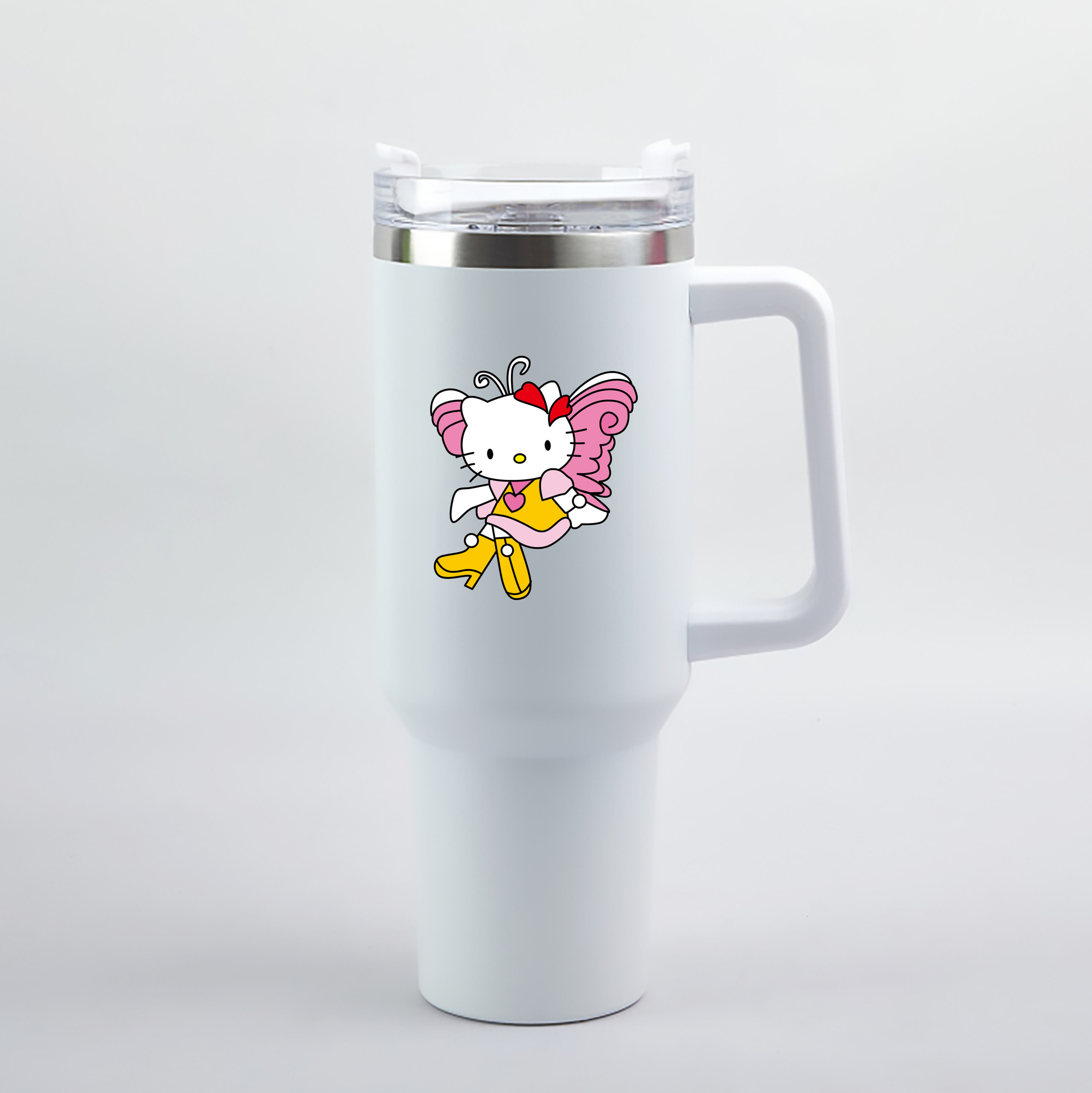 （画像用） Hello Kitty ハローキティ 1200mL車用タンブラー（カラープリント）