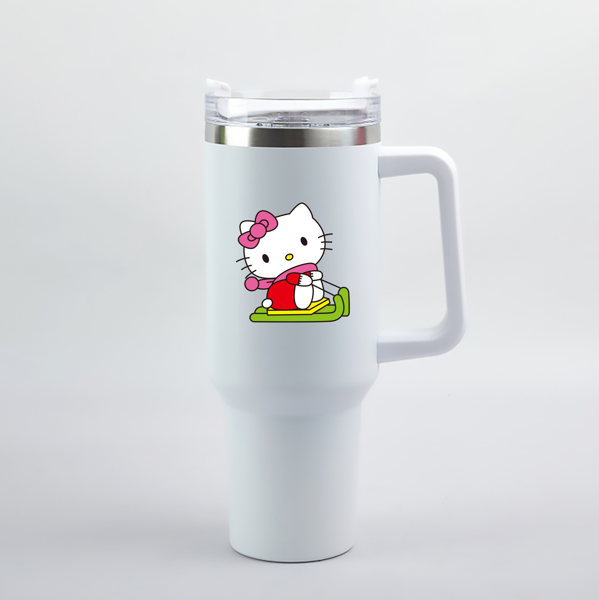 （画像用） Hello Kitty ハローキティ 1200mL車用タンブラー（カラープリント）