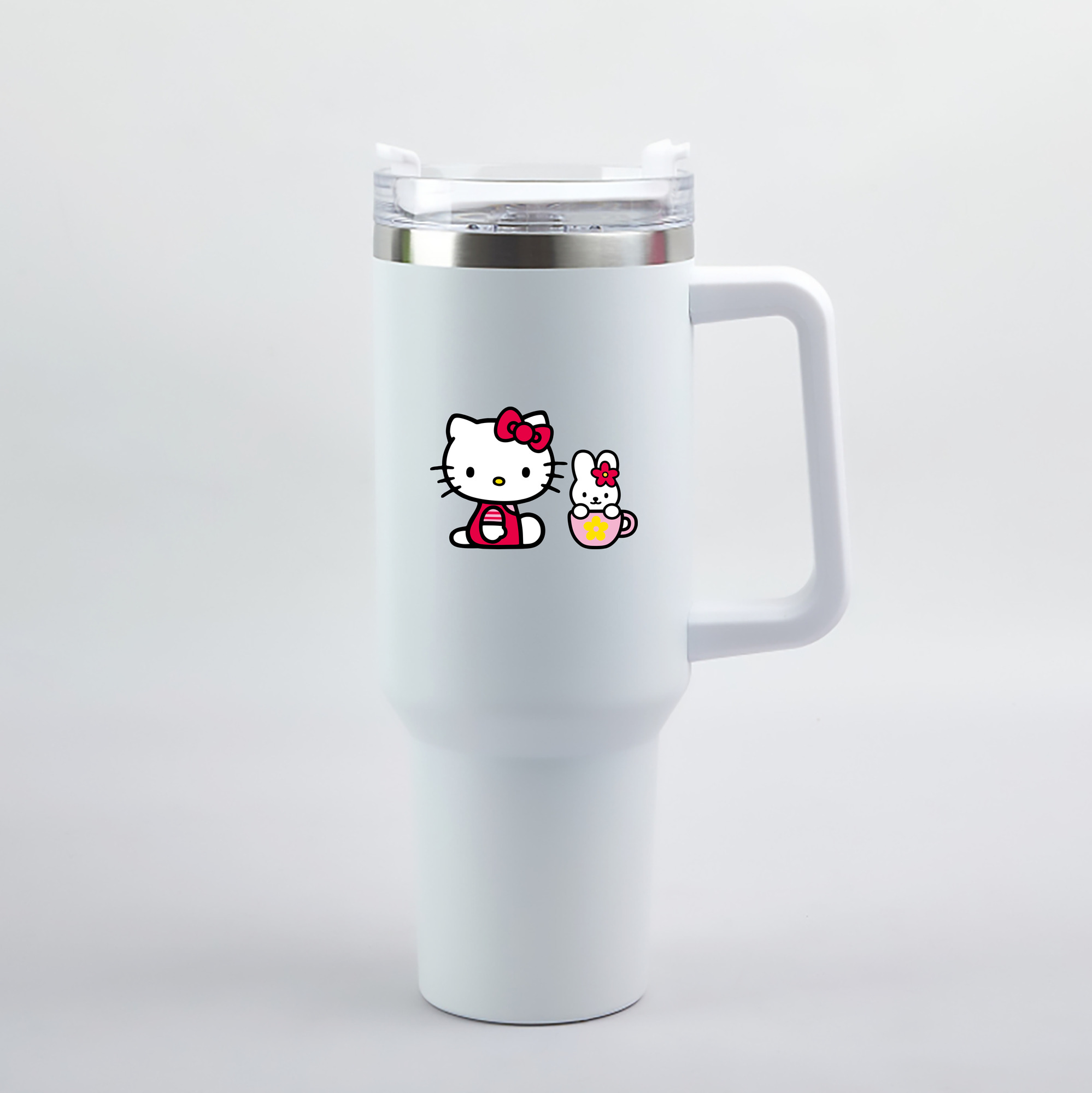 （画像用） Hello Kitty ハローキティ 1200mL車用タンブラー（カラープリント）