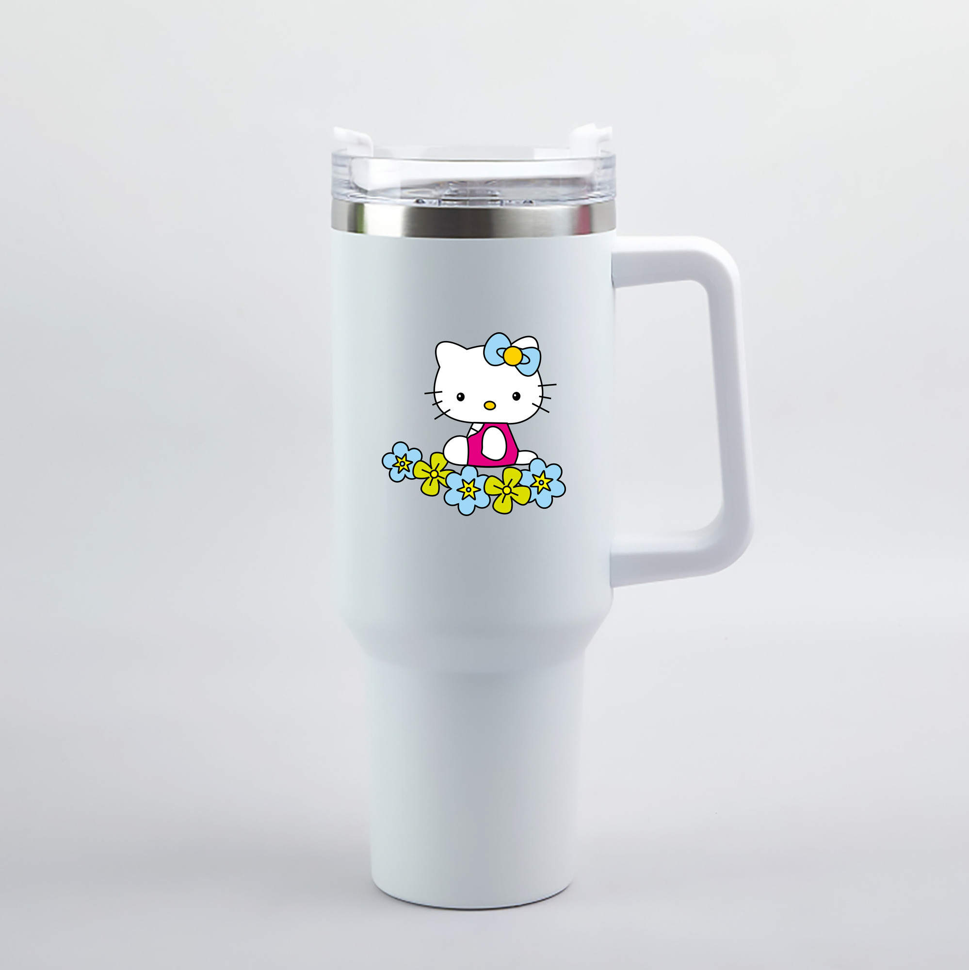 （画像用） Hello Kitty ハローキティ 1200mL車用タンブラー（カラープリント）