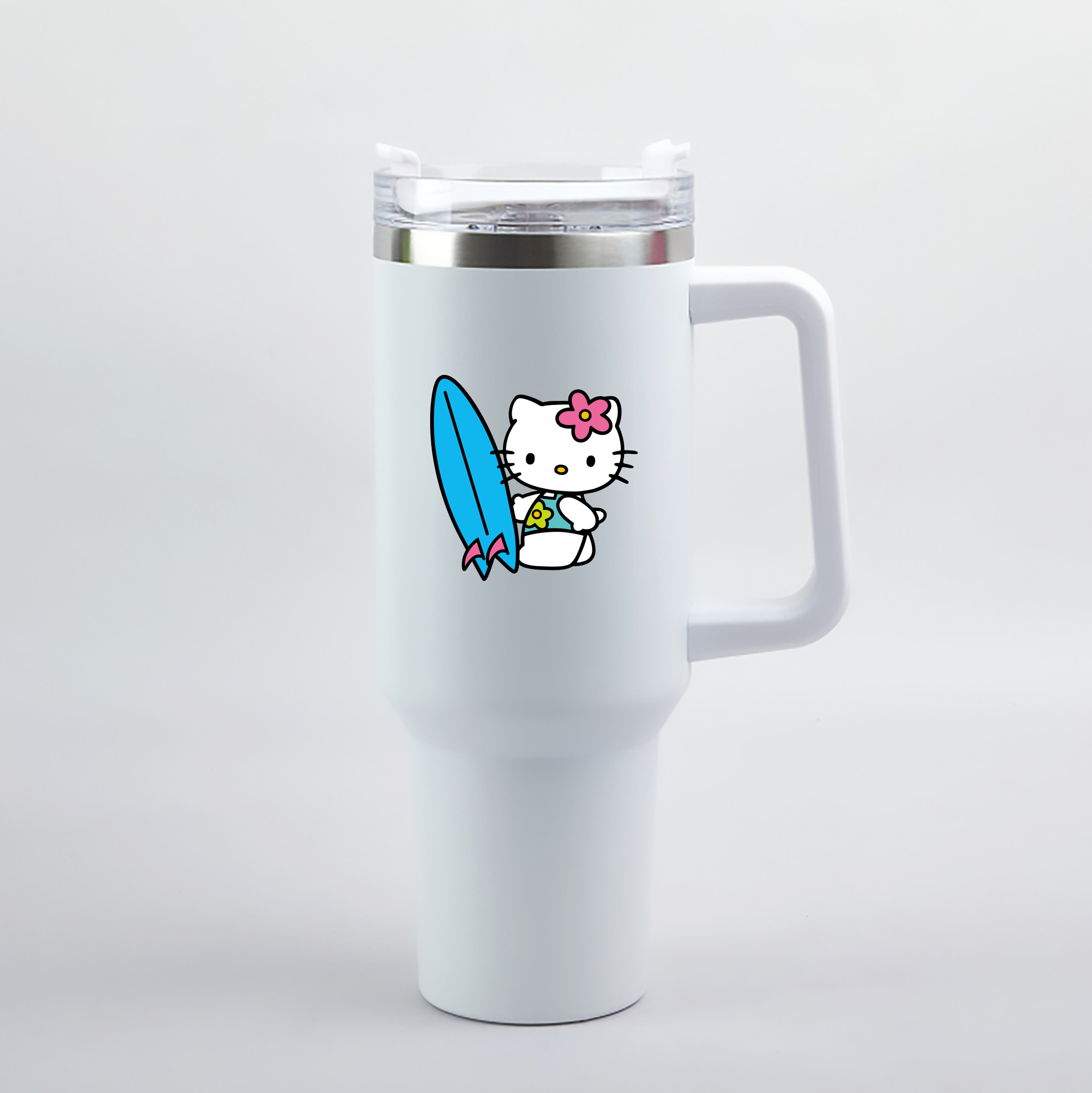 （画像用） Hello Kitty ハローキティ 1200mL車用タンブラー（カラープリント）