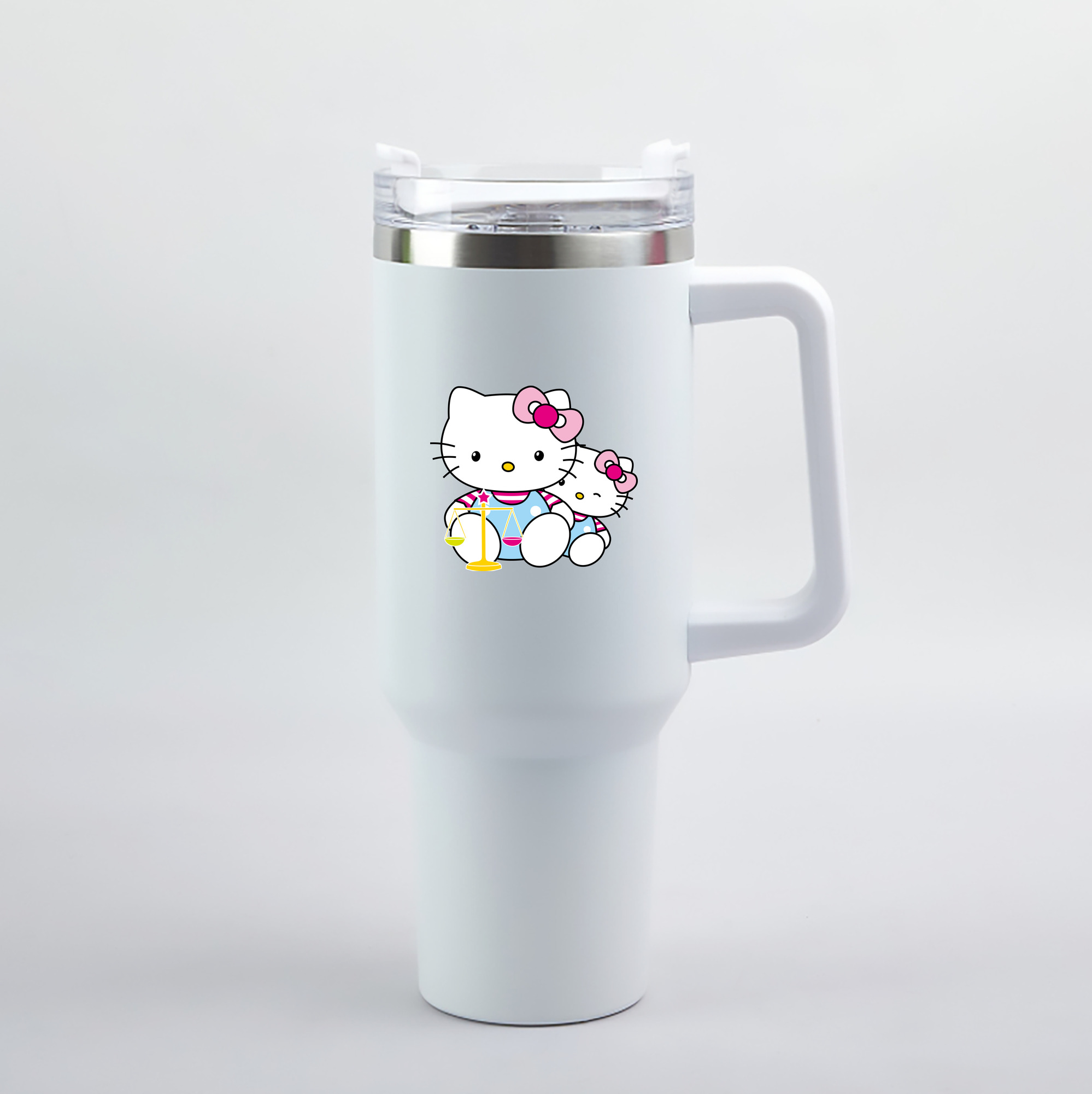 （画像用） Hello Kitty ハローキティ 1200mL車用タンブラー（カラープリント）