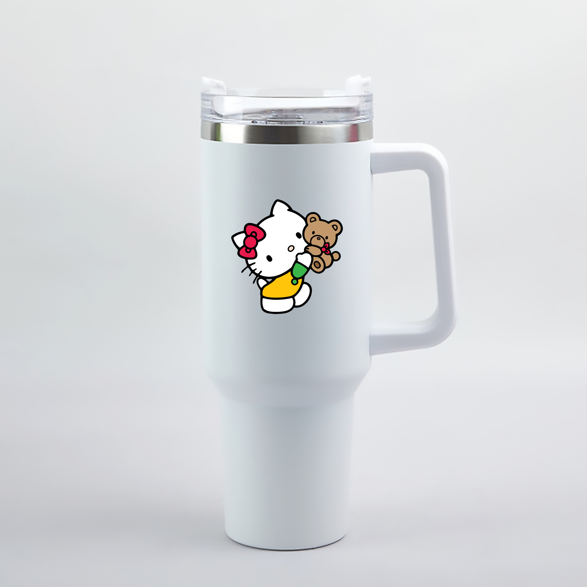 （画像用） Hello Kitty ハローキティ 1200mL車用タンブラー（カラープリント）