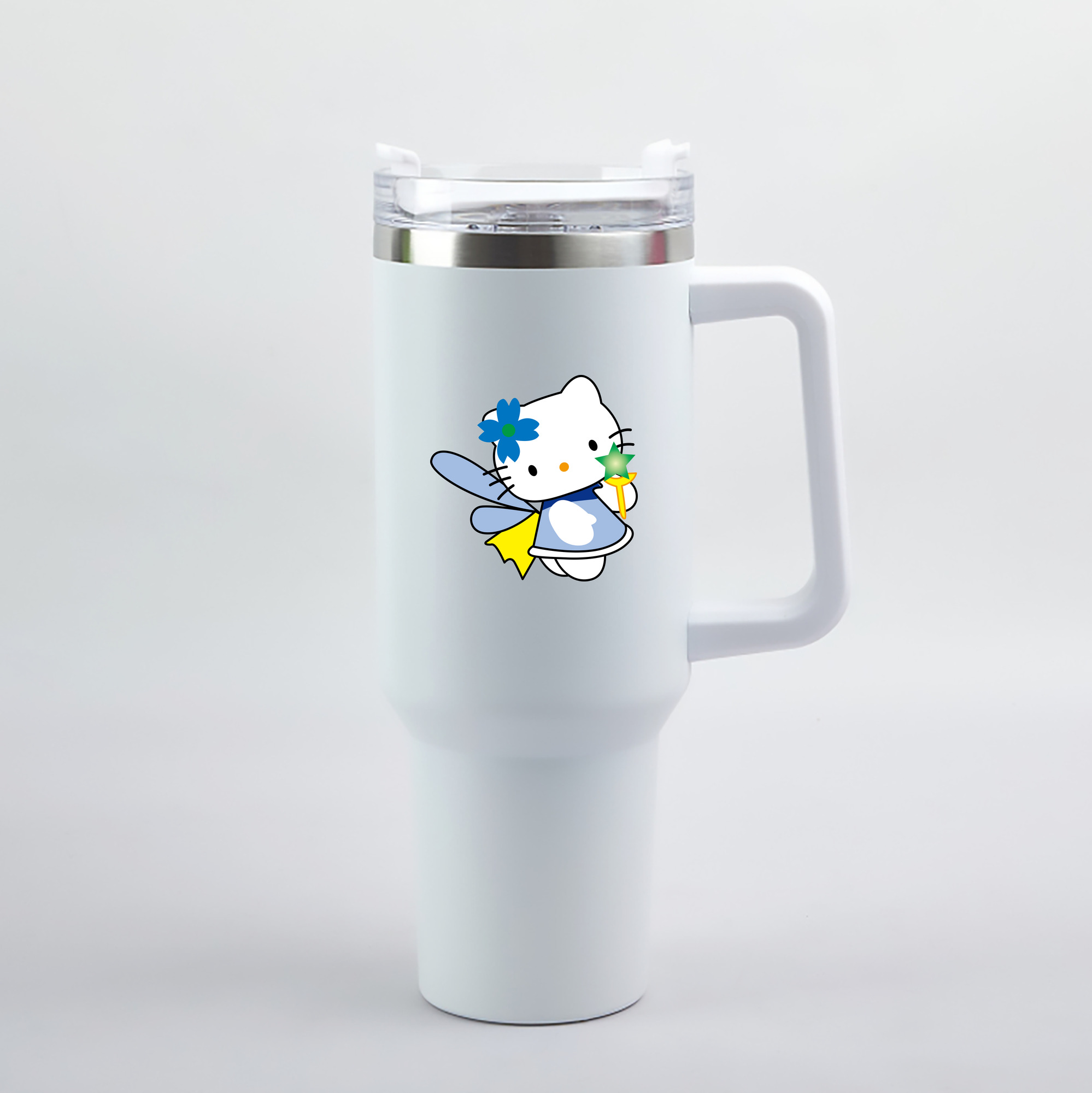 （画像用） Hello Kitty ハローキティ 1200mL車用タンブラー（カラープリント）