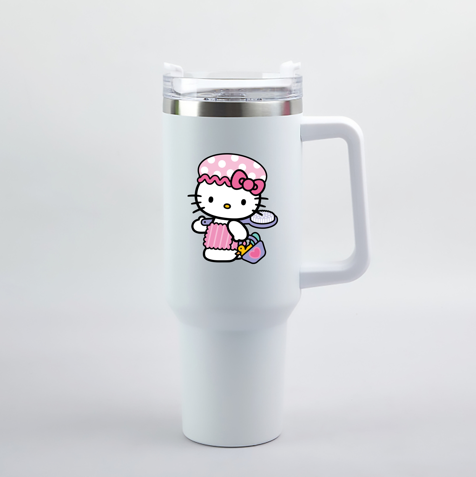 （画像用） Hello Kitty ハローキティ 1200mL車用タンブラー（カラープリント）