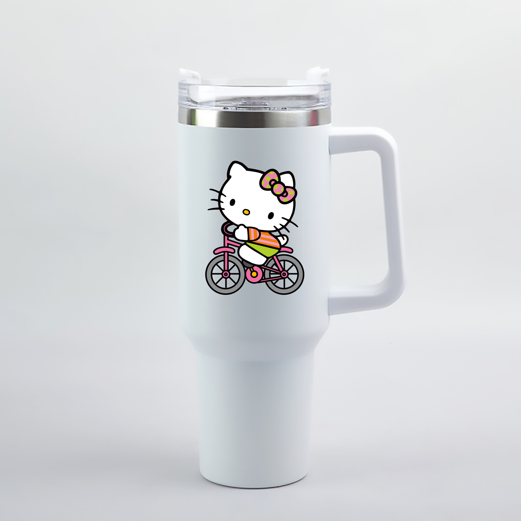 （画像用） Hello Kitty ハローキティ 1200mL車用タンブラー（カラープリント）