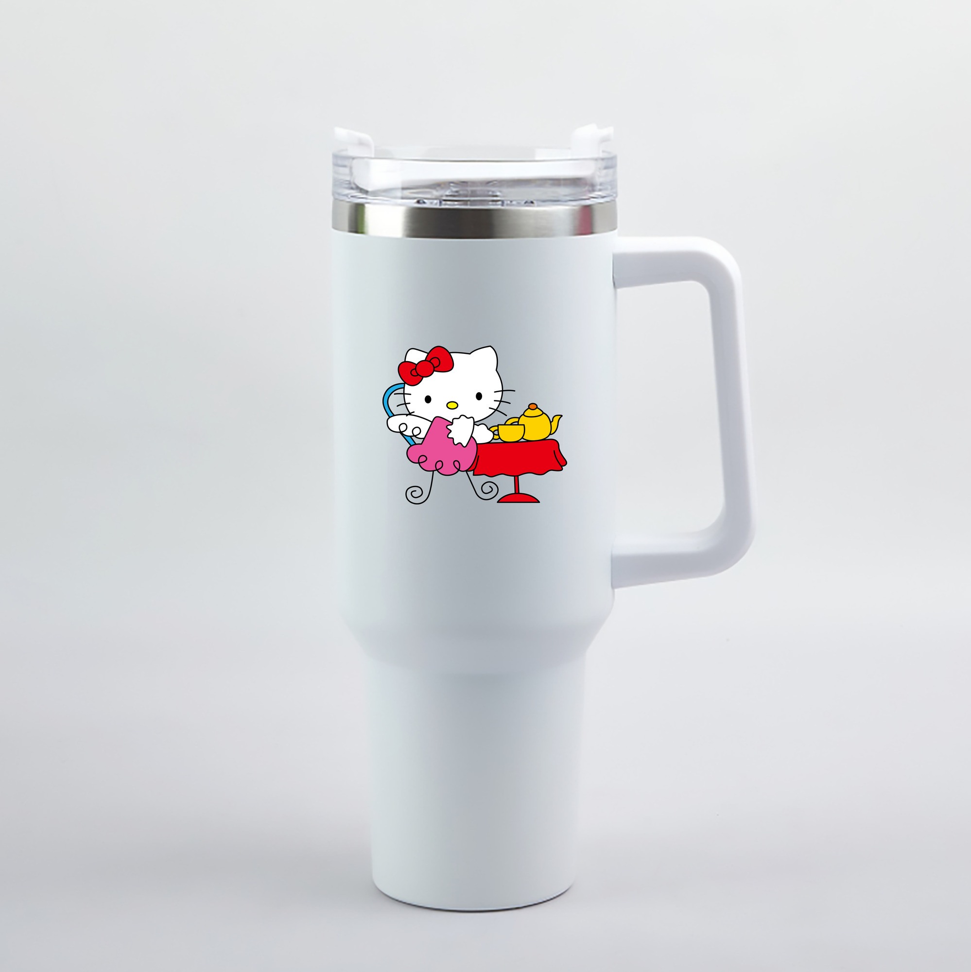 （画像用） Hello Kitty ハローキティ 1200mL車用タンブラー（カラープリント）