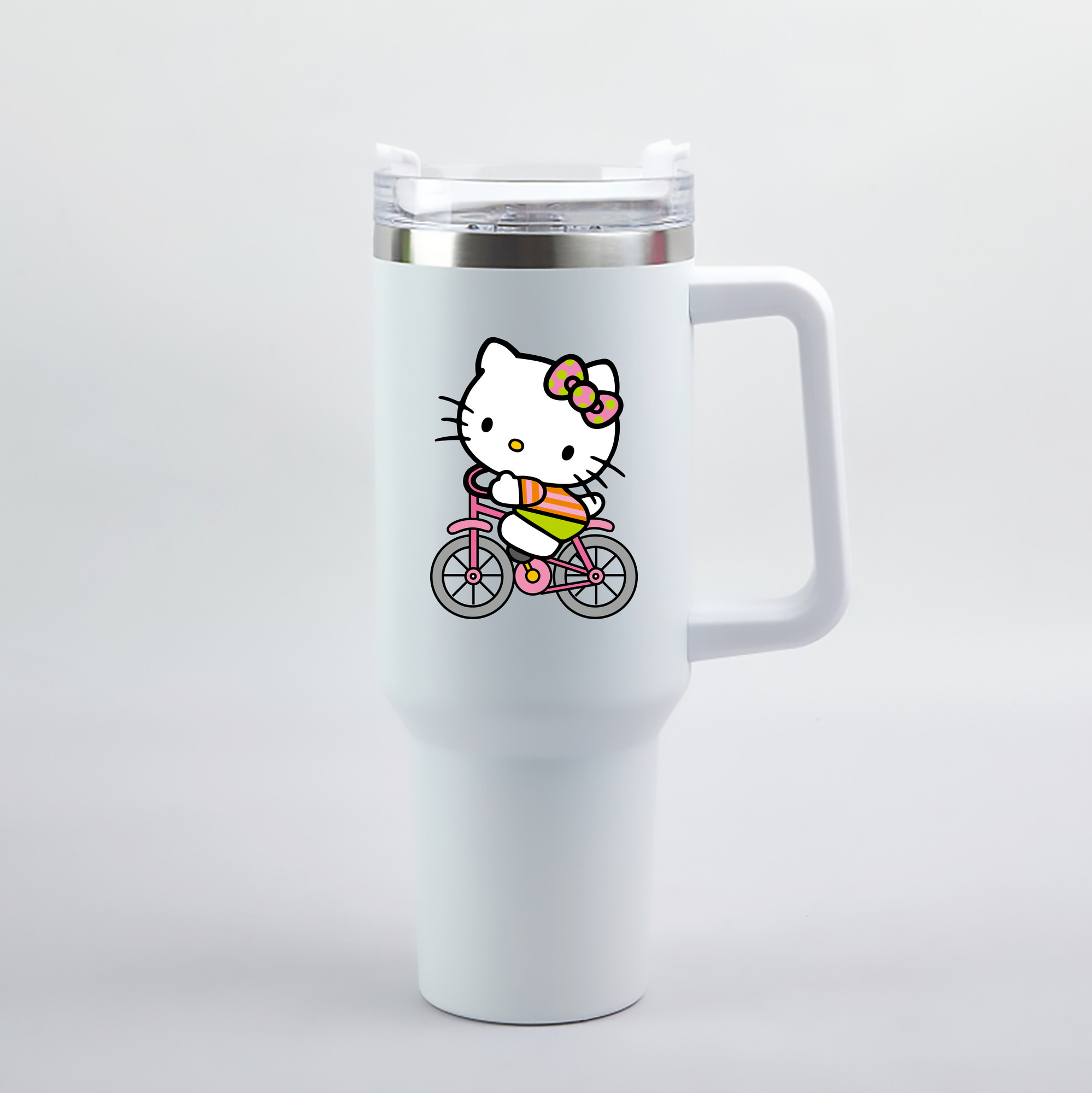 （画像用） Hello Kitty ハローキティ 1200mL車用タンブラー（カラープリント）