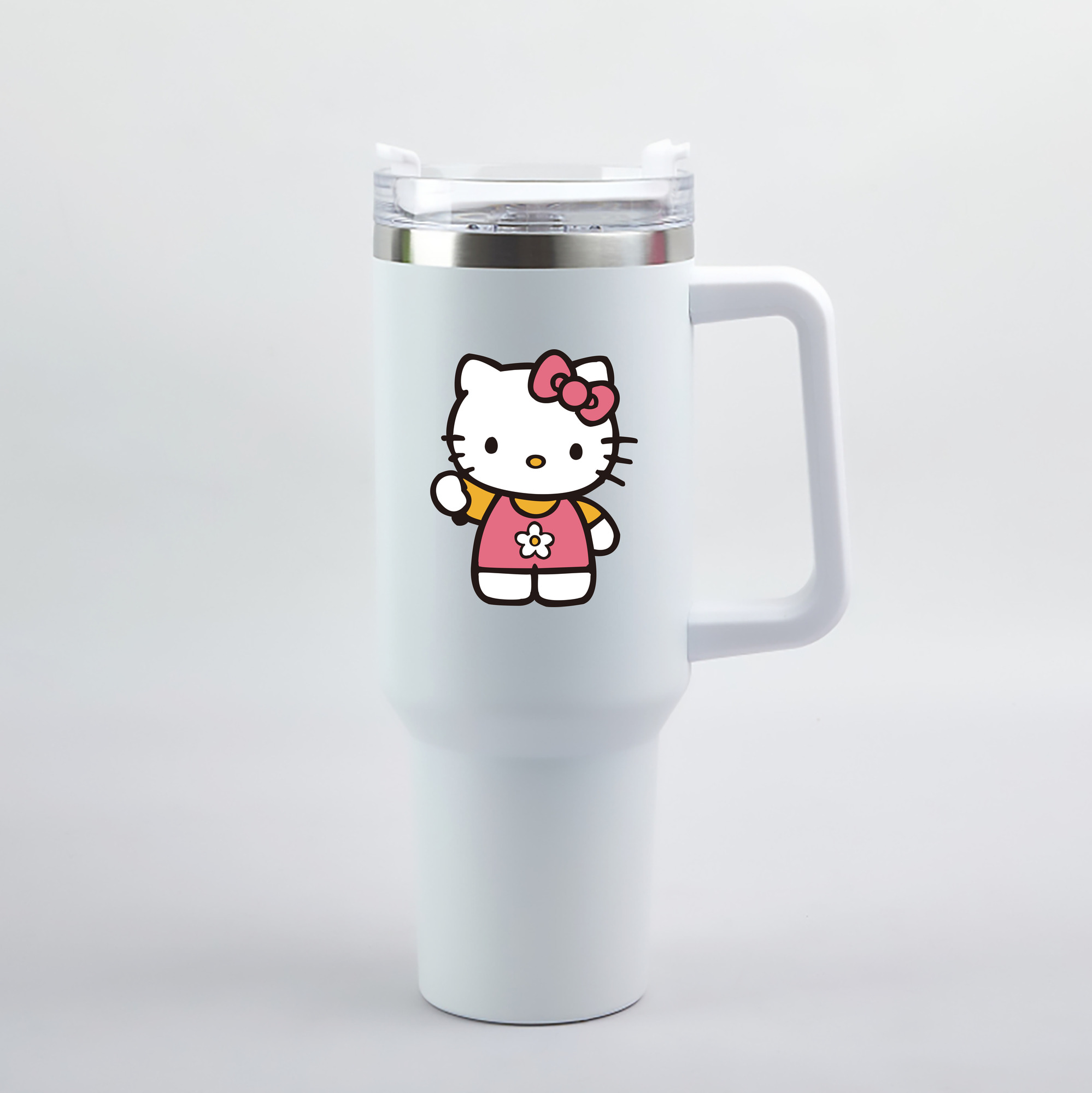 （画像用） Hello Kitty ハローキティ 1200mL車用タンブラー（カラープリント）