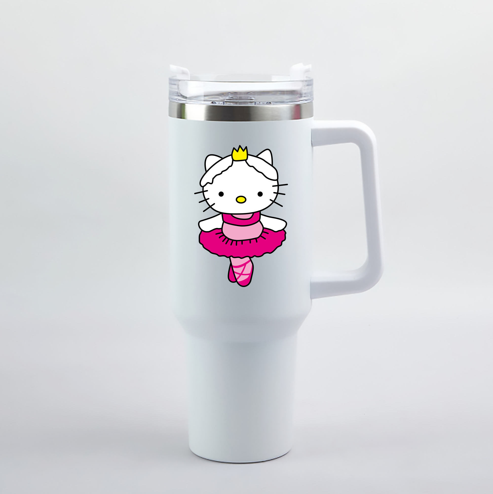 （画像用） Hello Kitty ハローキティ 1200mL車用タンブラー（カラープリント）