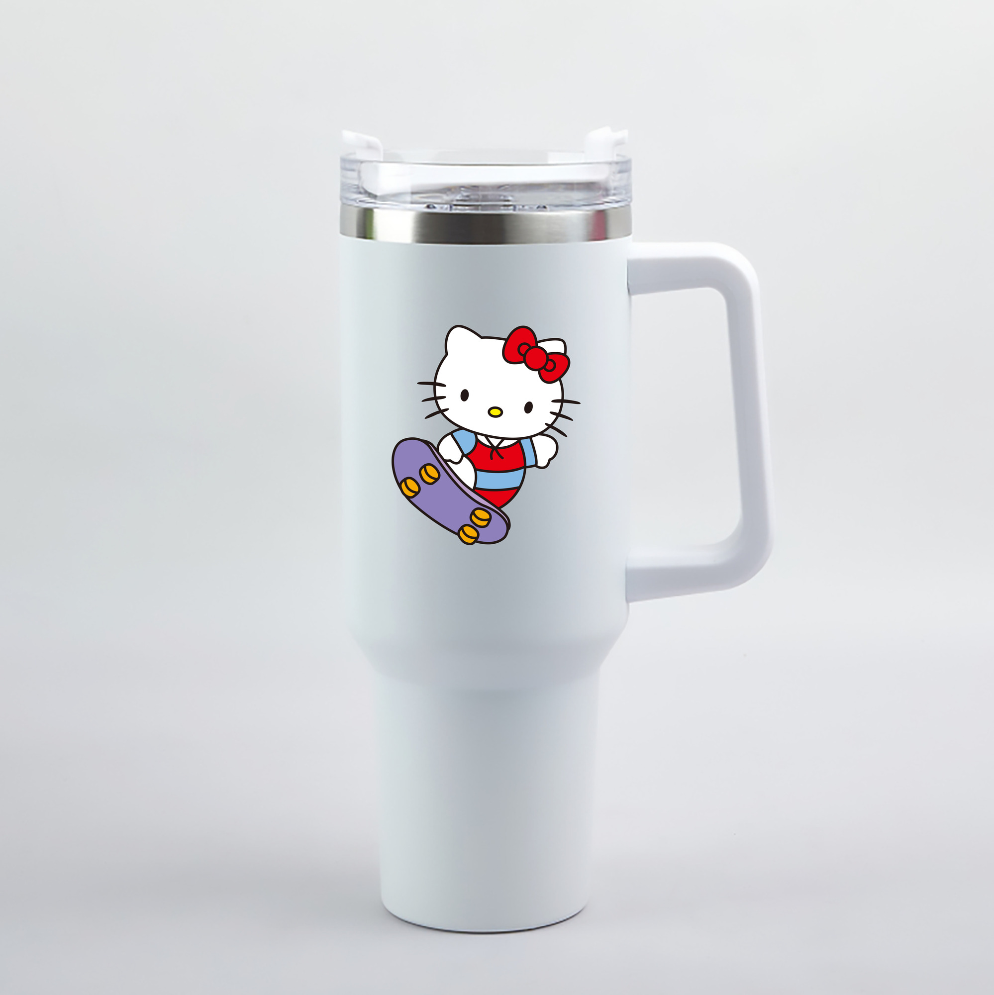 （画像用） Hello Kitty ハローキティ 1200mL車用タンブラー（カラープリント）