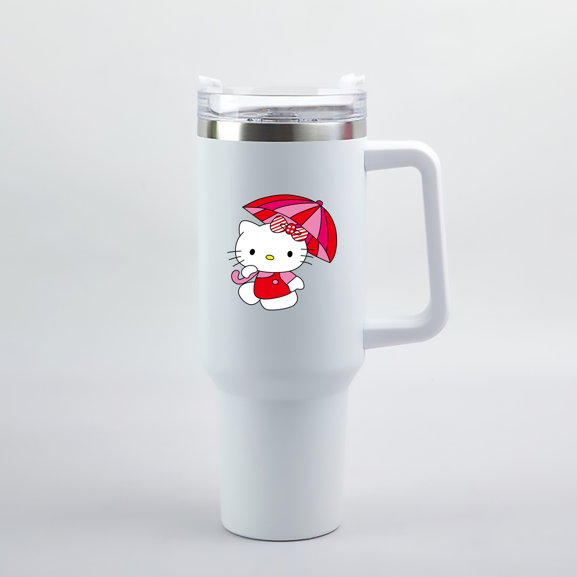 （画像用） Hello Kitty ハローキティ 1200mL車用タンブラー（カラープリント）