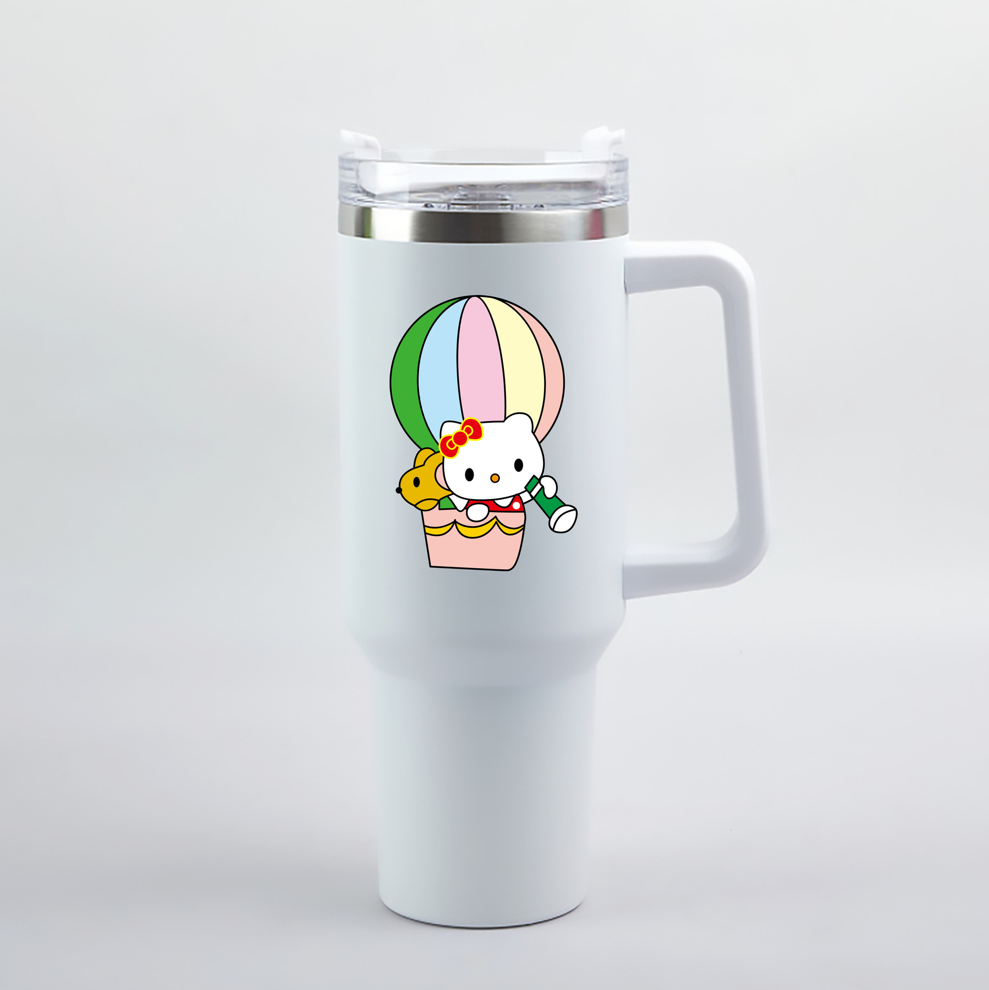 （画像用） Hello Kitty ハローキティ 1200mL車用タンブラー（カラープリント）