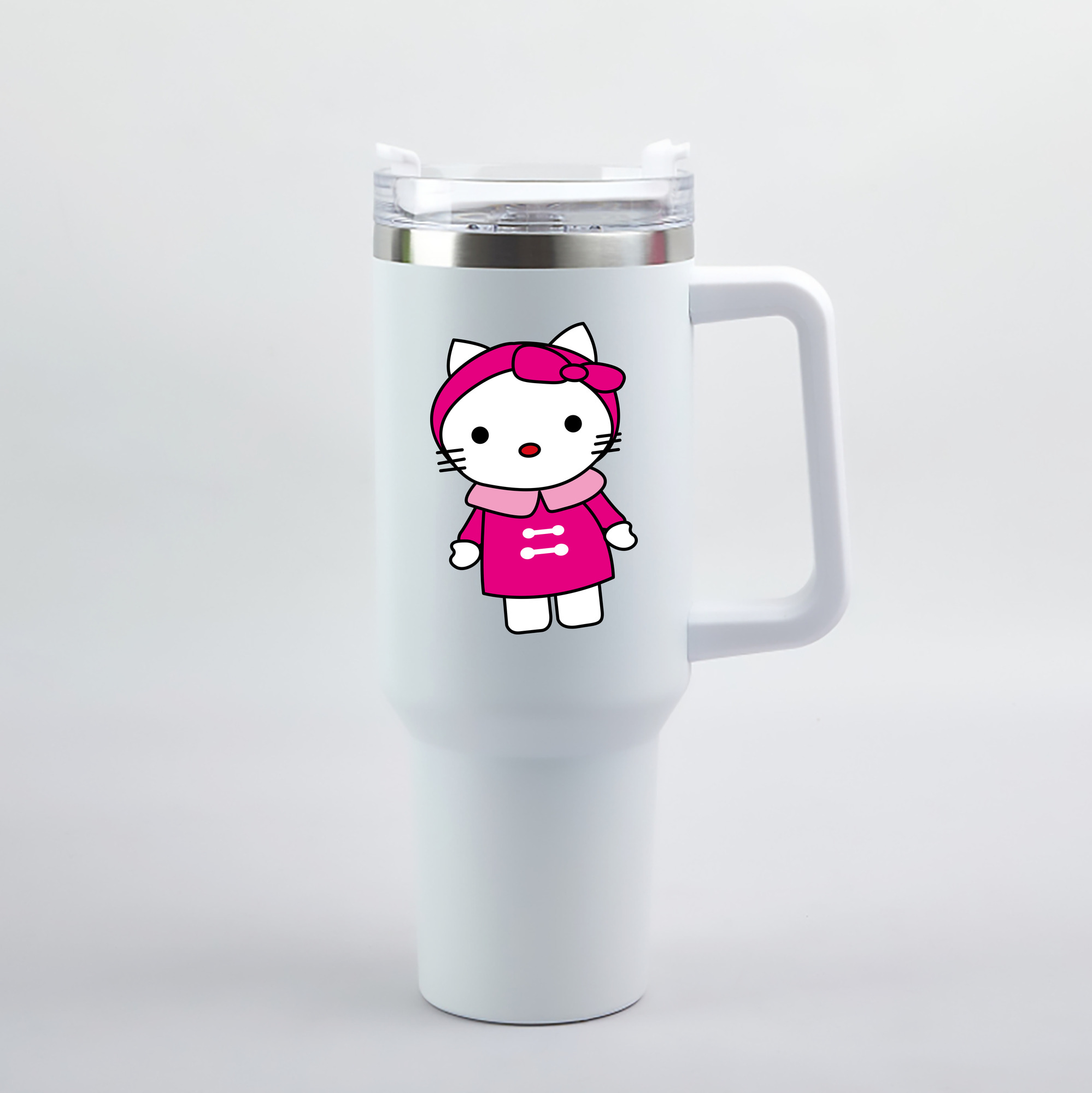 （画像用） Hello Kitty ハローキティ 1200mL車用タンブラー（カラープリント）