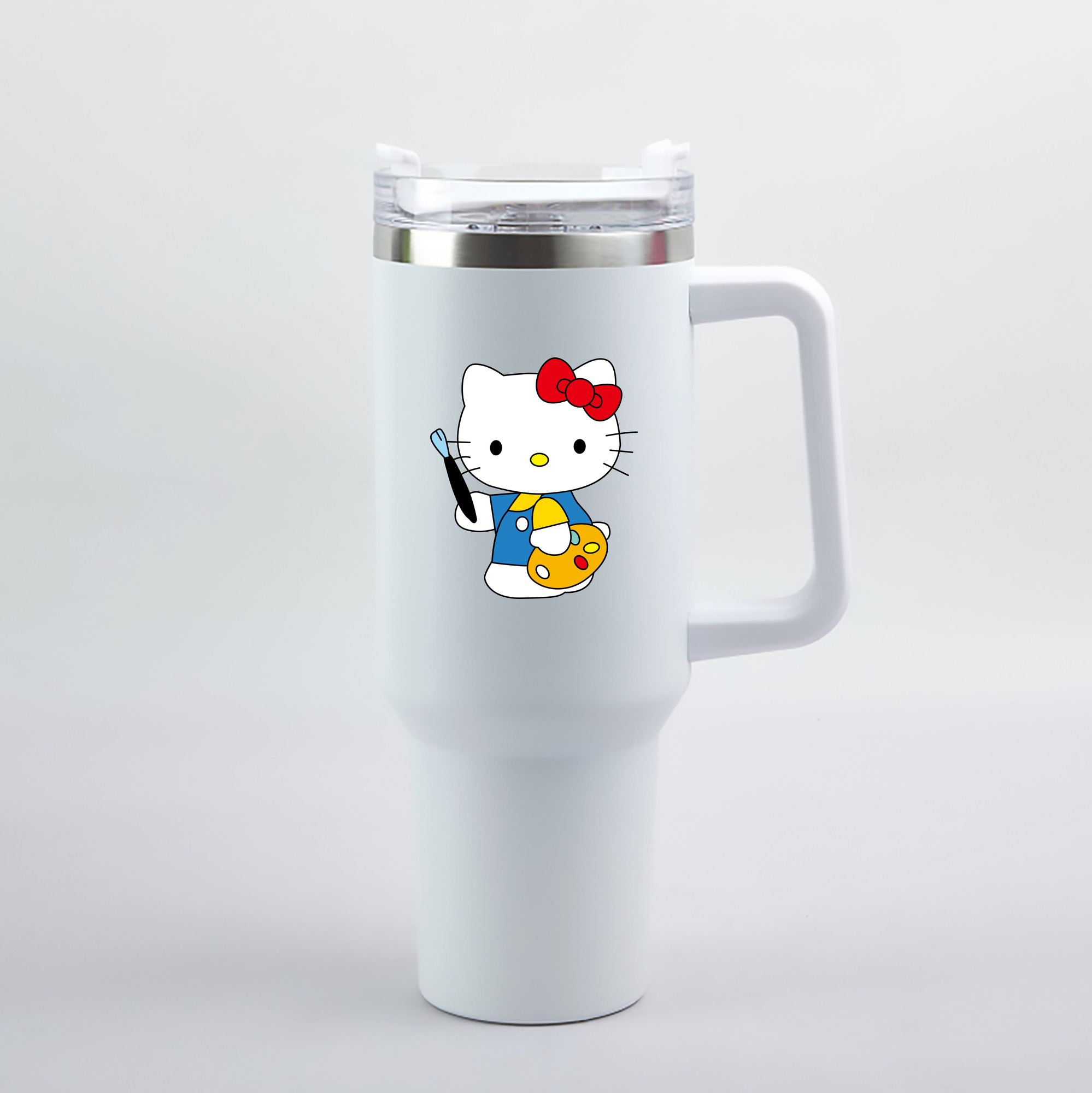 （画像用） Hello Kitty ハローキティ 1200mL車用タンブラー（カラープリント）