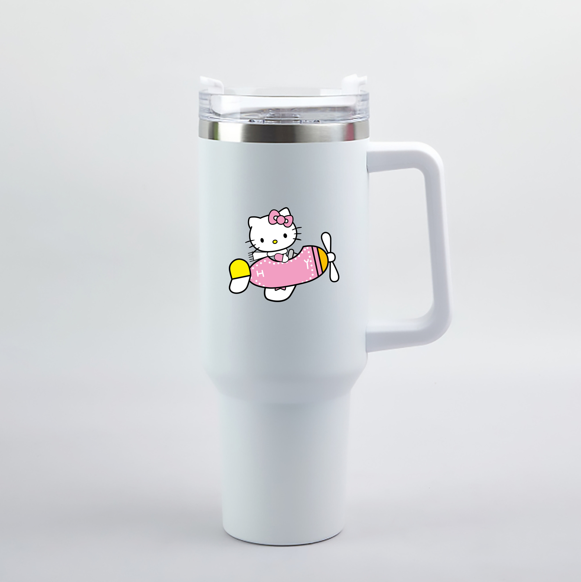 （画像用） Hello Kitty ハローキティ 1200mL車用タンブラー（カラープリント）