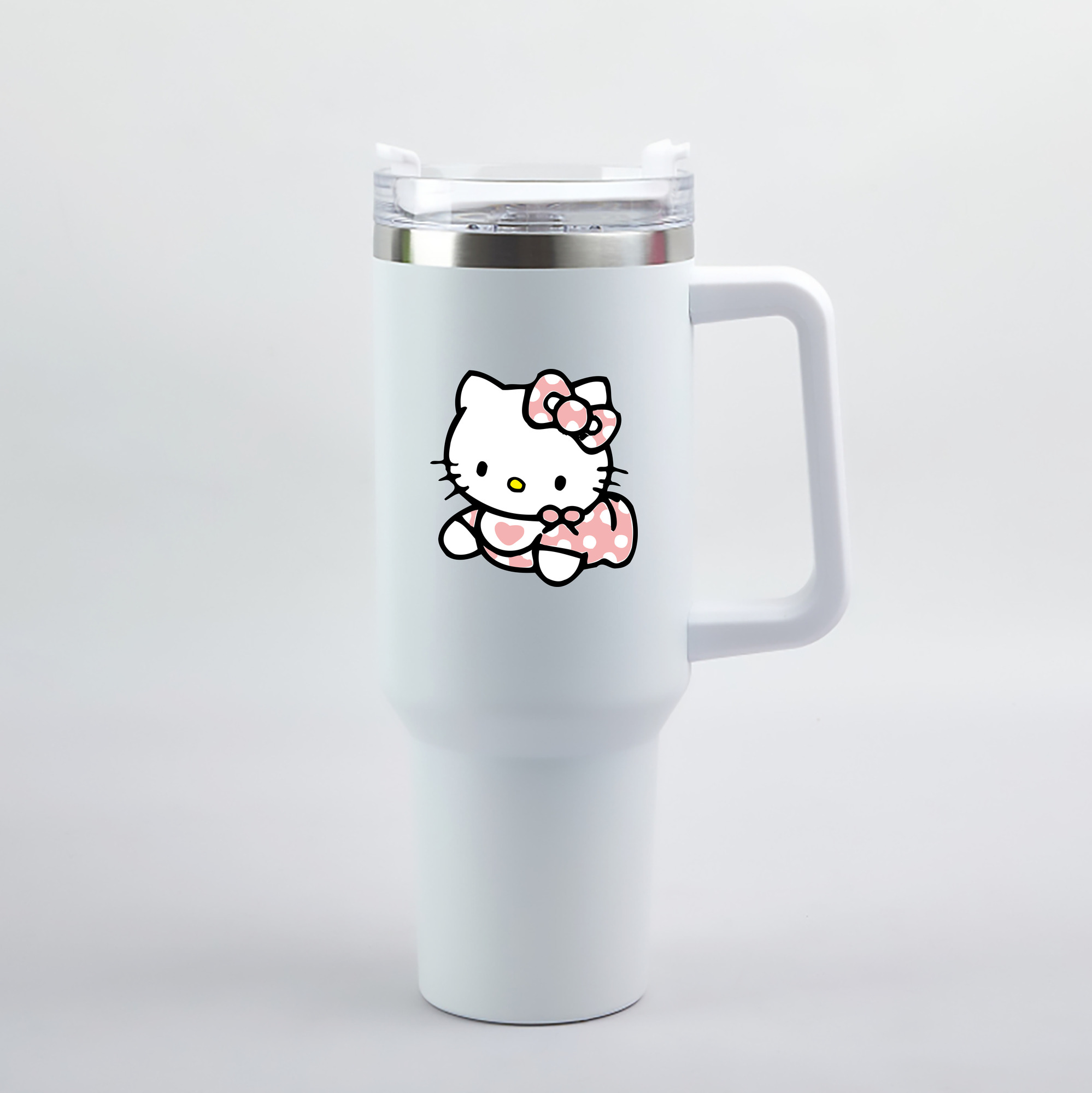 （画像用） Hello Kitty ハローキティ 1200mL車用タンブラー（カラープリント）