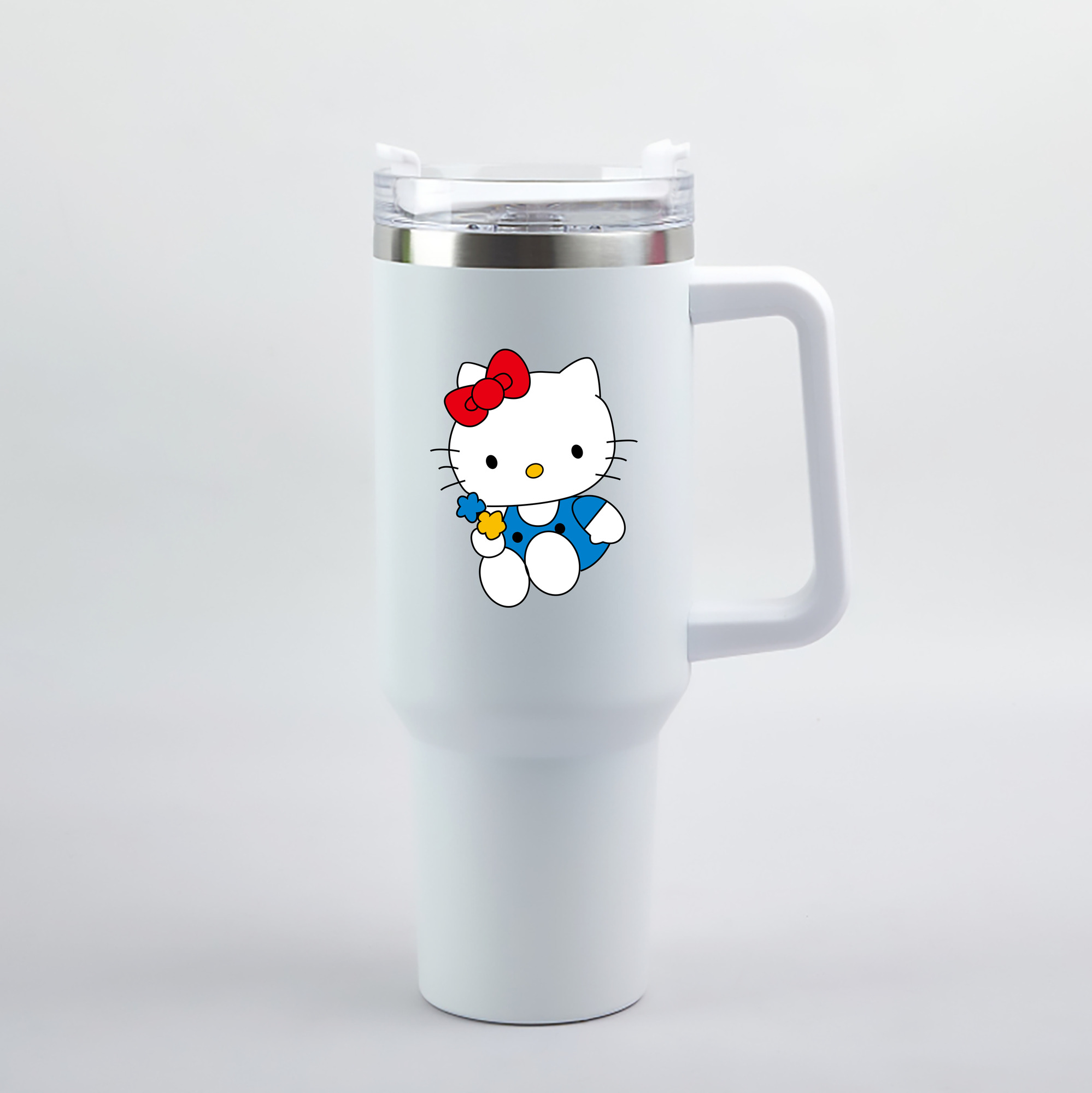 （画像用） Hello Kitty ハローキティ 1200mL車用タンブラー（カラープリント）