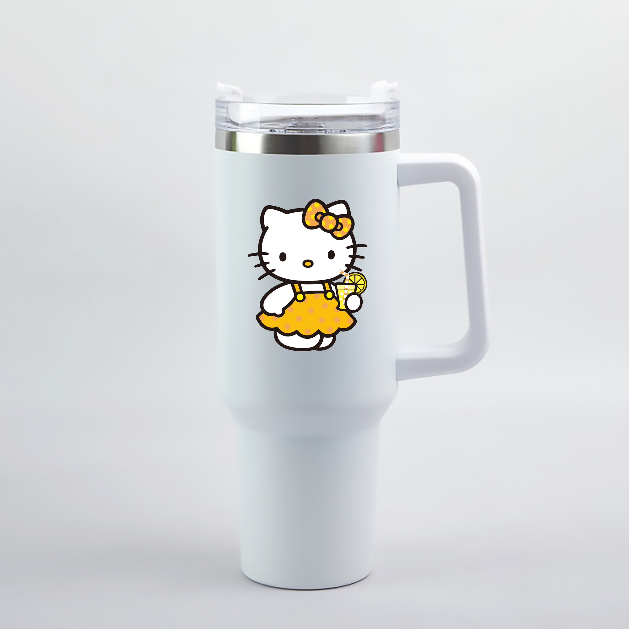 （画像用） Hello Kitty ハローキティ 1200mL車用タンブラー（カラープリント）