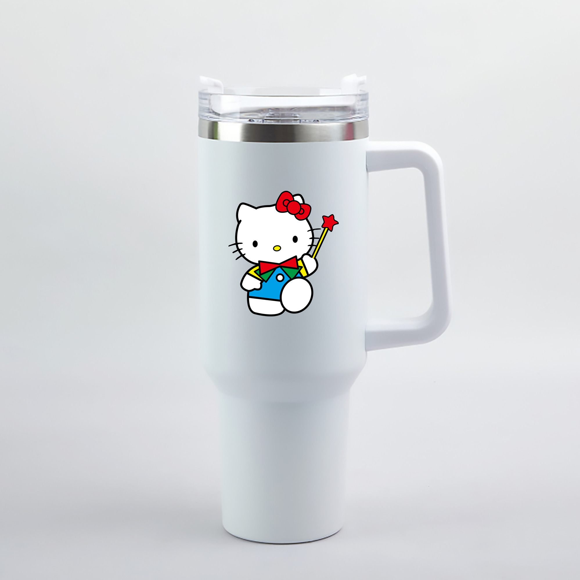 （画像用） Hello Kitty ハローキティ 1200mL車用タンブラー（カラープリント）