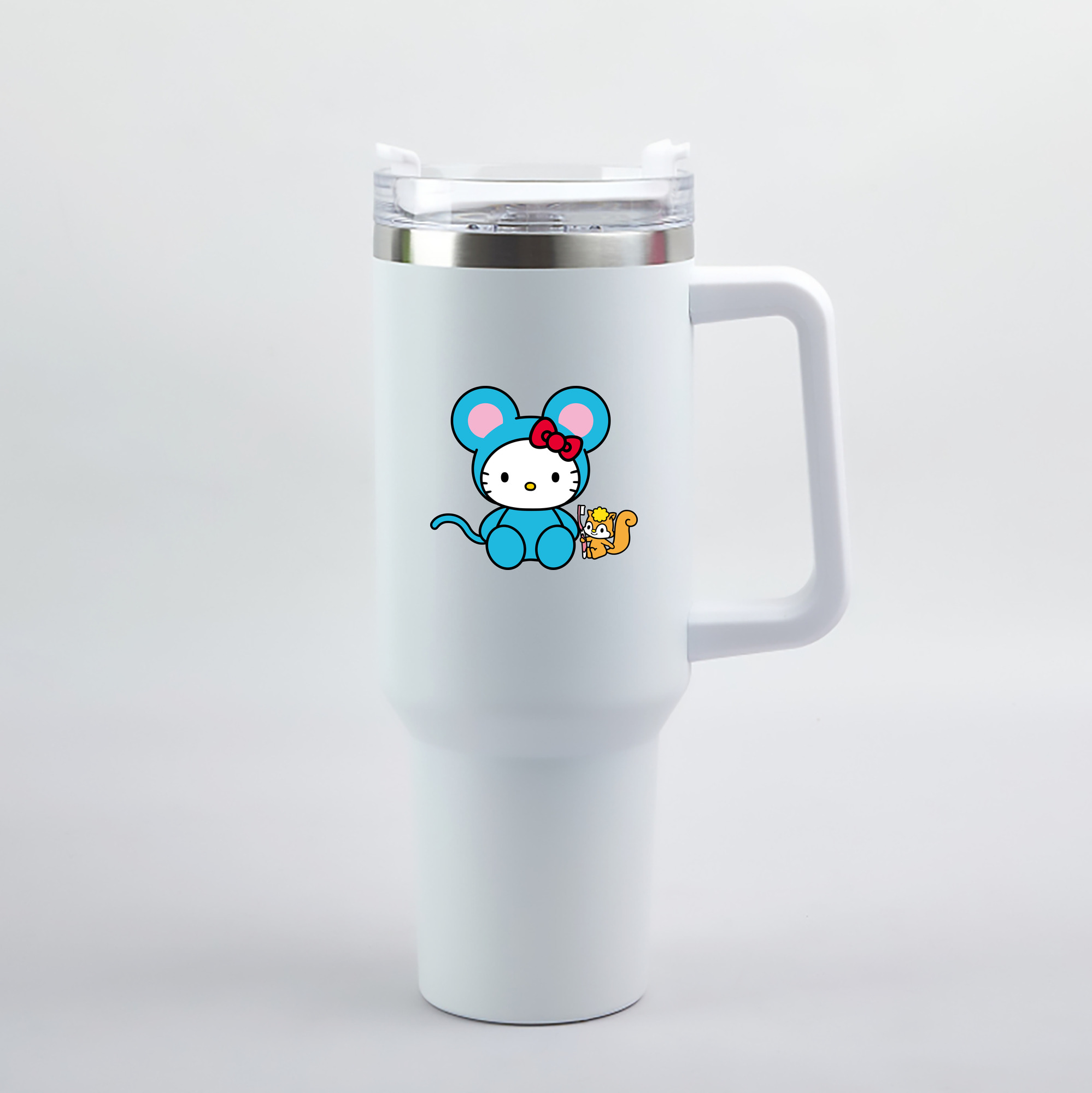 （画像用） Hello Kitty ハローキティ 1200mL車用タンブラー（カラープリント）