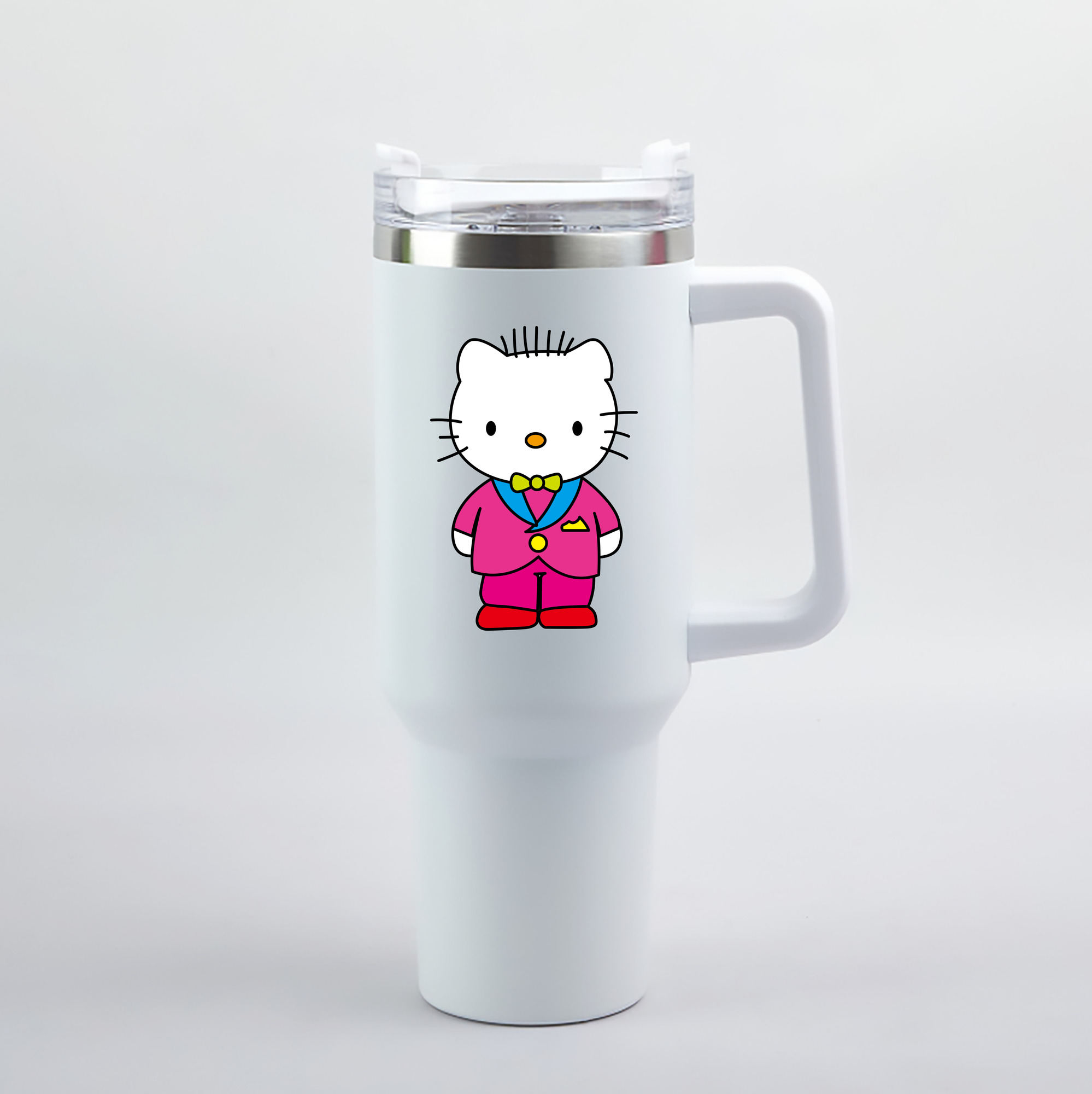 （画像用） Hello Kitty ハローキティ 1200mL車用タンブラー（カラープリント）