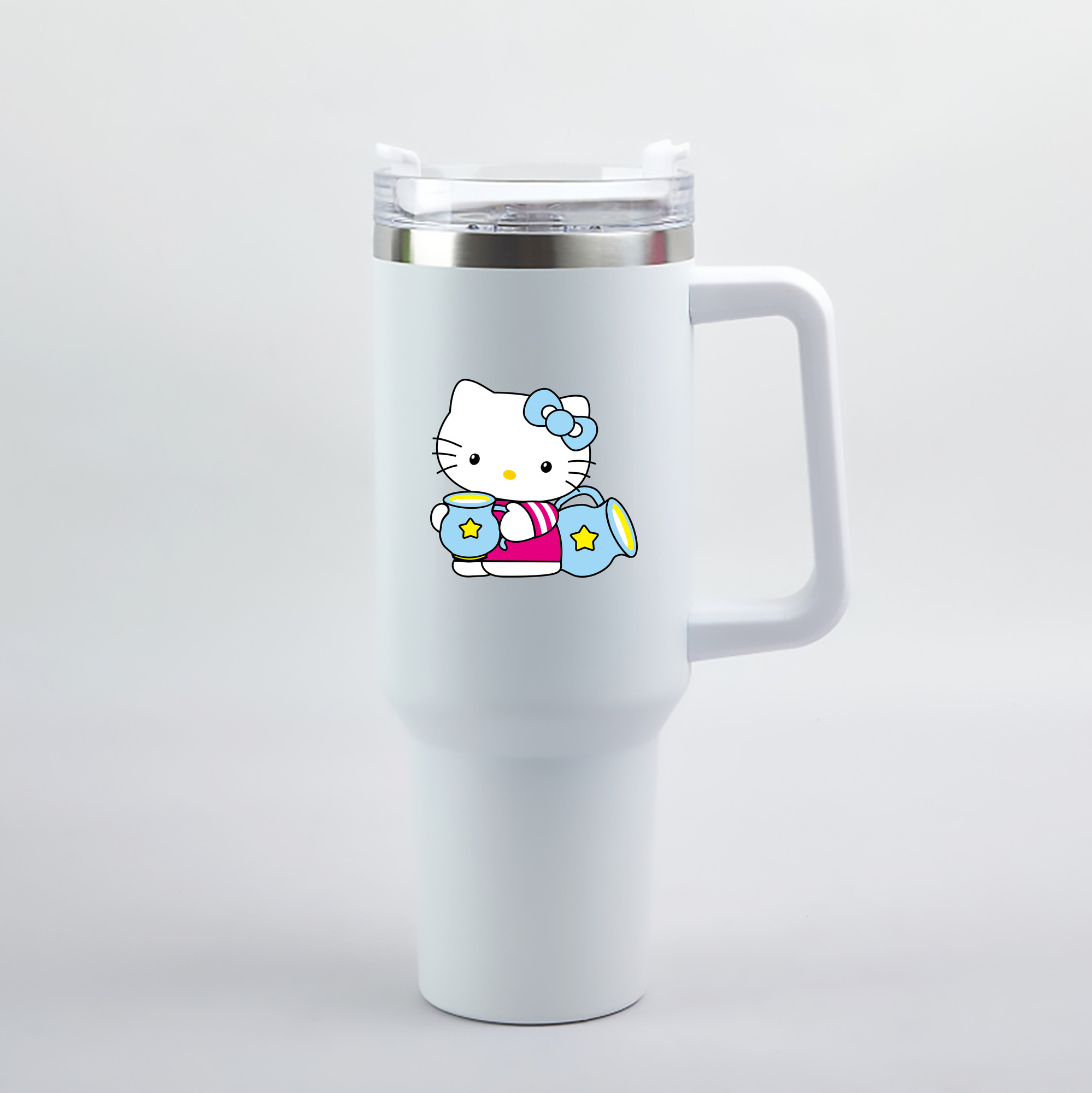 （画像用） Hello Kitty ハローキティ 1200mL車用タンブラー（カラープリント）