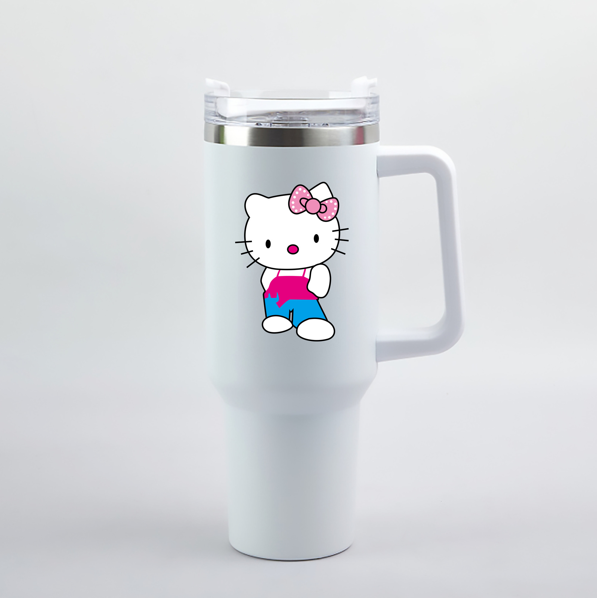 （画像用） Hello Kitty ハローキティ 1200mL車用タンブラー（カラープリント）