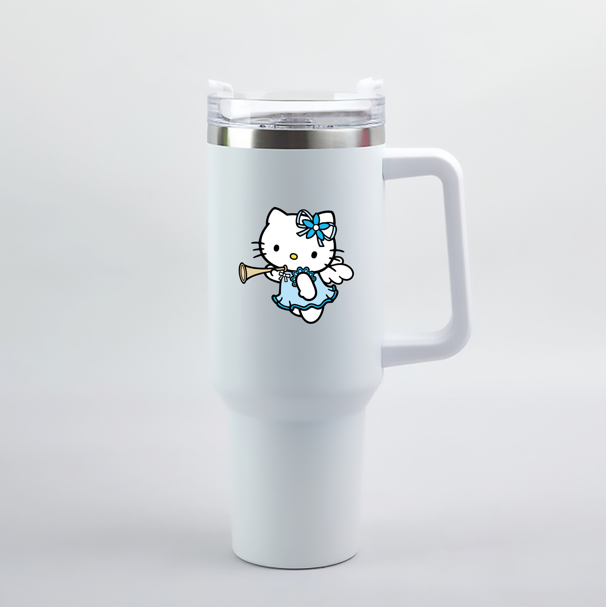 （画像用） Hello Kitty ハローキティ 1200mL車用タンブラー（カラープリント）