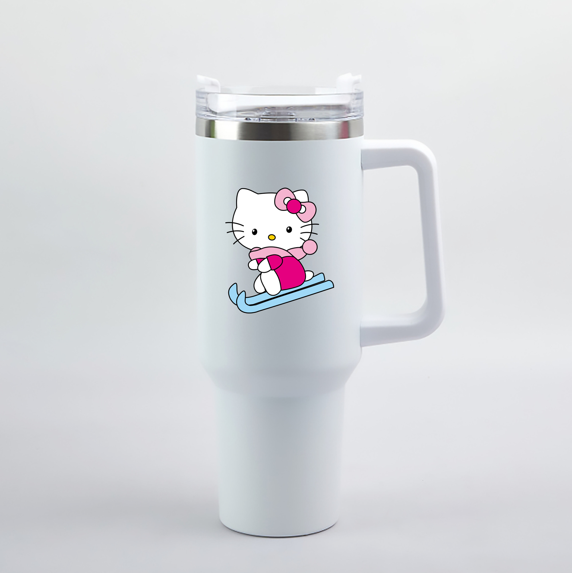 （画像用） Hello Kitty ハローキティ 1200mL車用タンブラー（カラープリント）