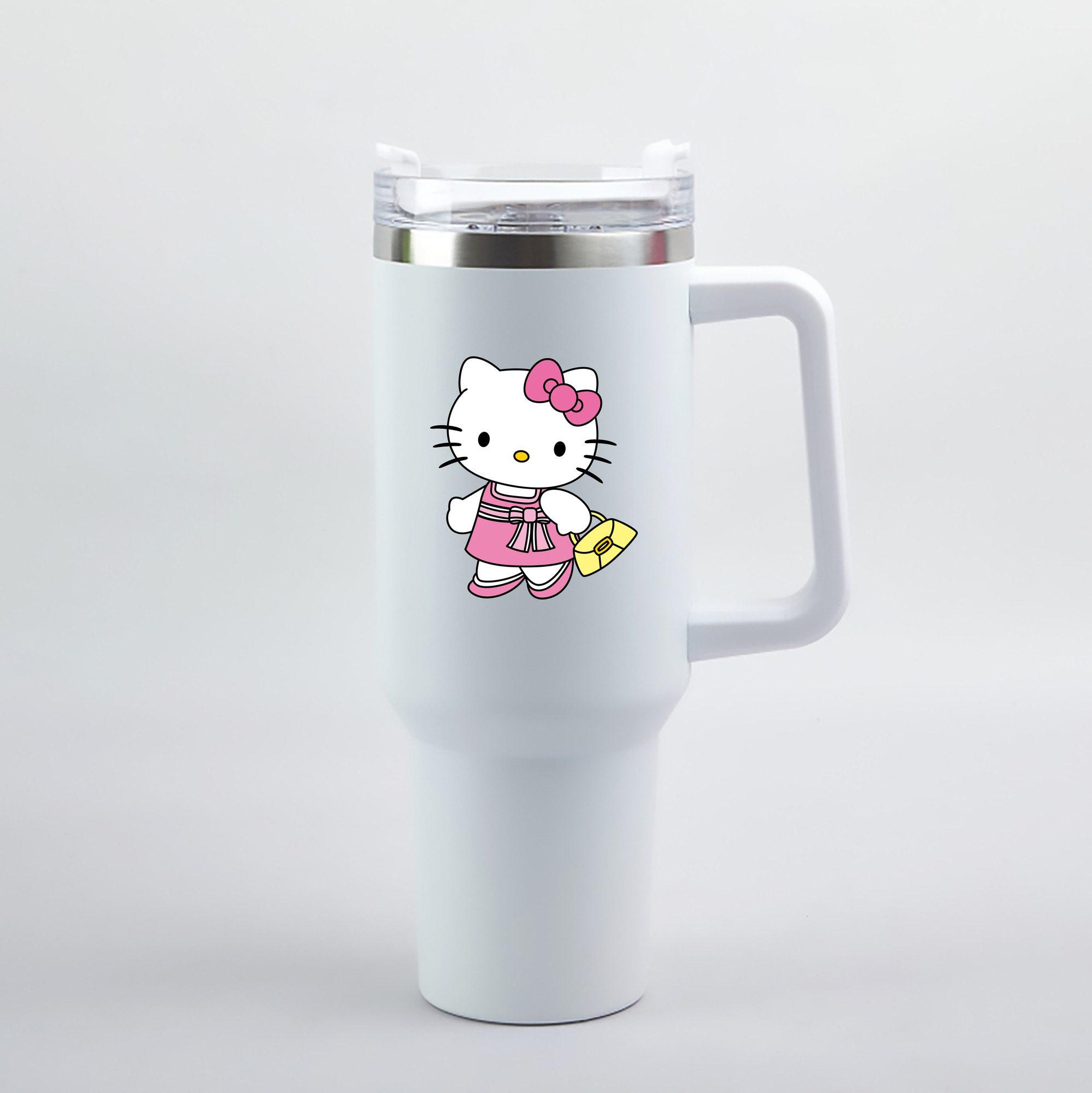 （画像用） Hello Kitty ハローキティ 1200mL車用タンブラー（カラープリント）
