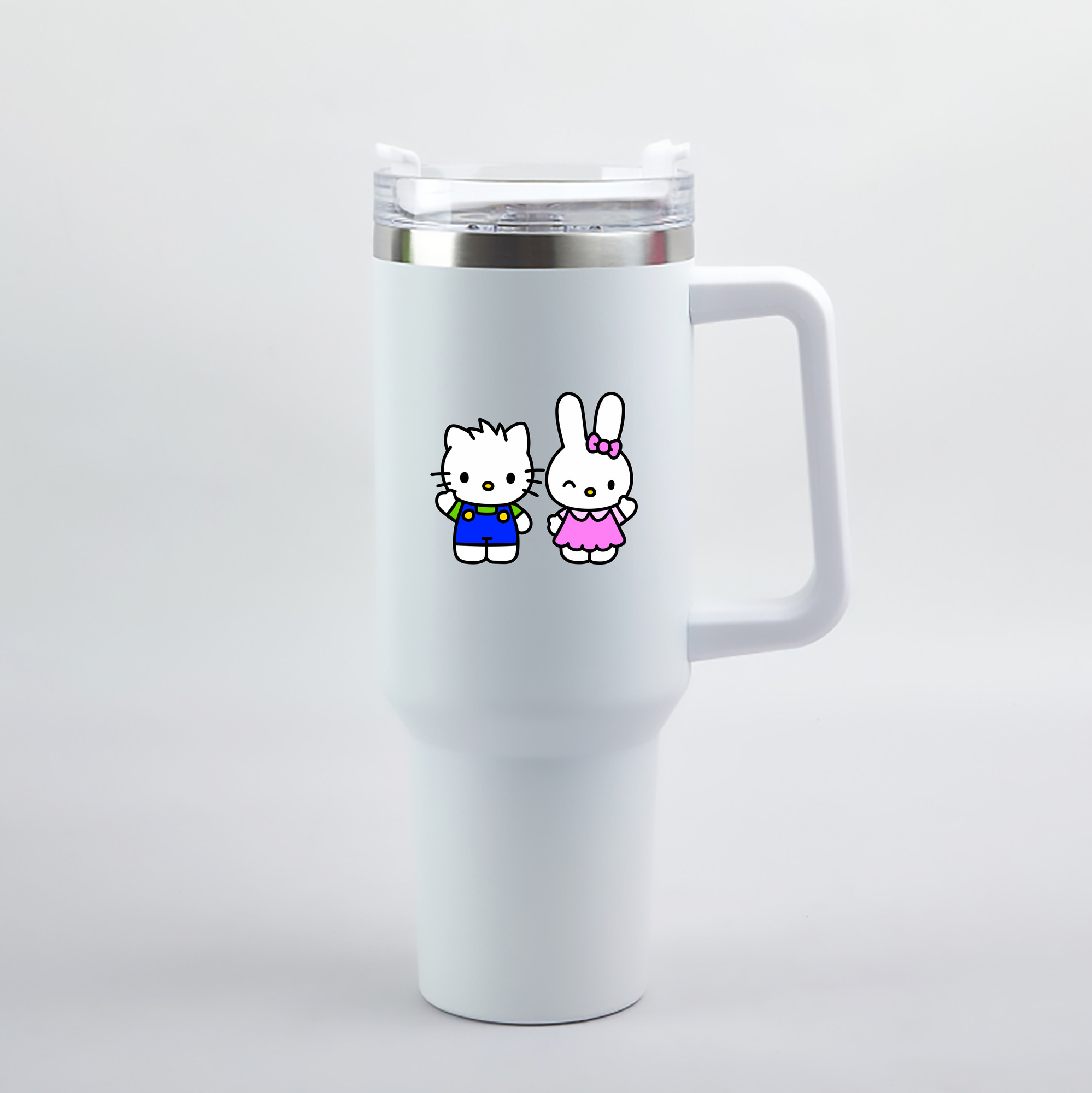 （画像用） Hello Kitty ハローキティ 1200mL車用タンブラー（カラープリント）