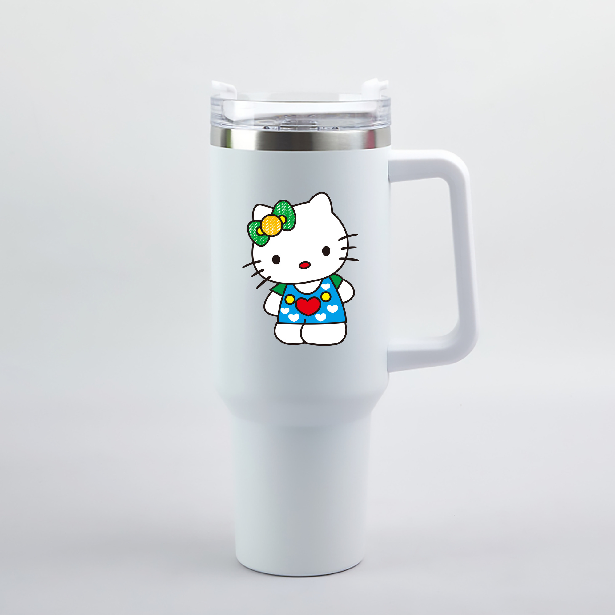 （画像用） Hello Kitty ハローキティ 1200mL車用タンブラー（カラープリント）