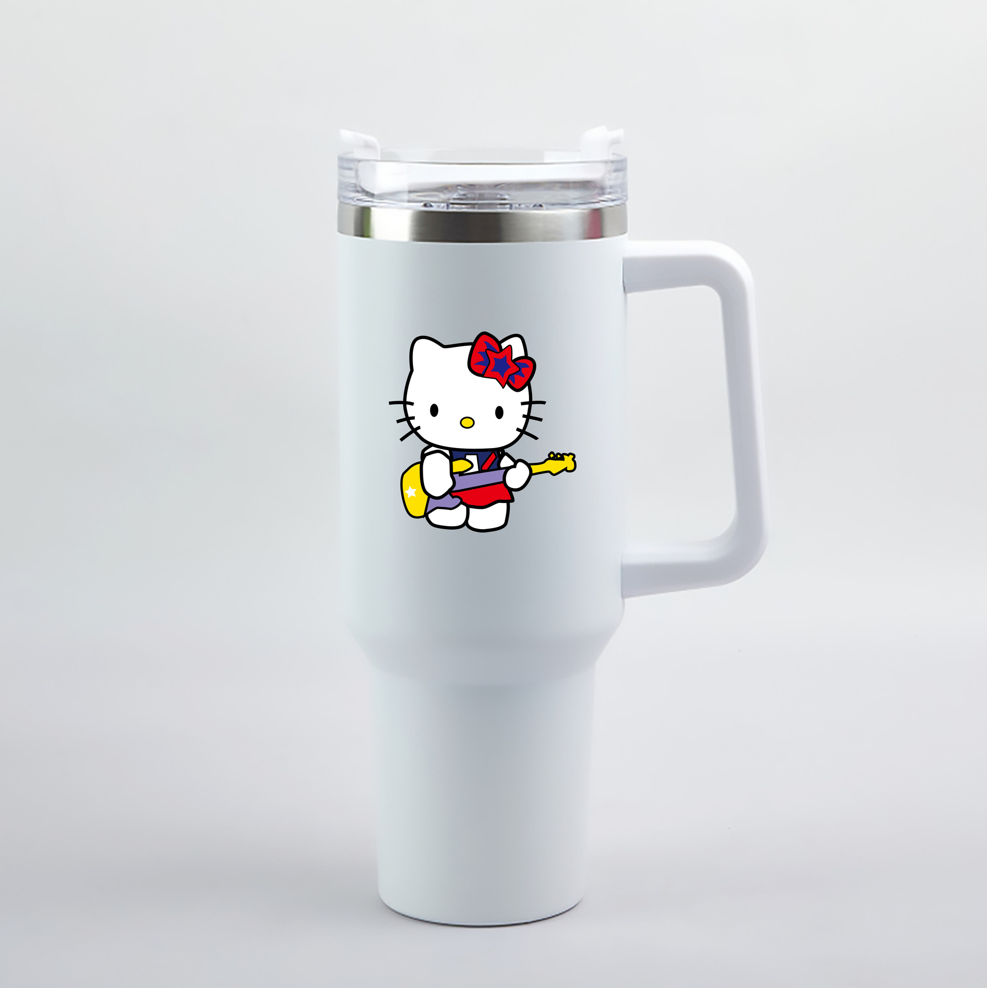 （画像用） Hello Kitty ハローキティ 1200mL車用タンブラー（カラープリント）