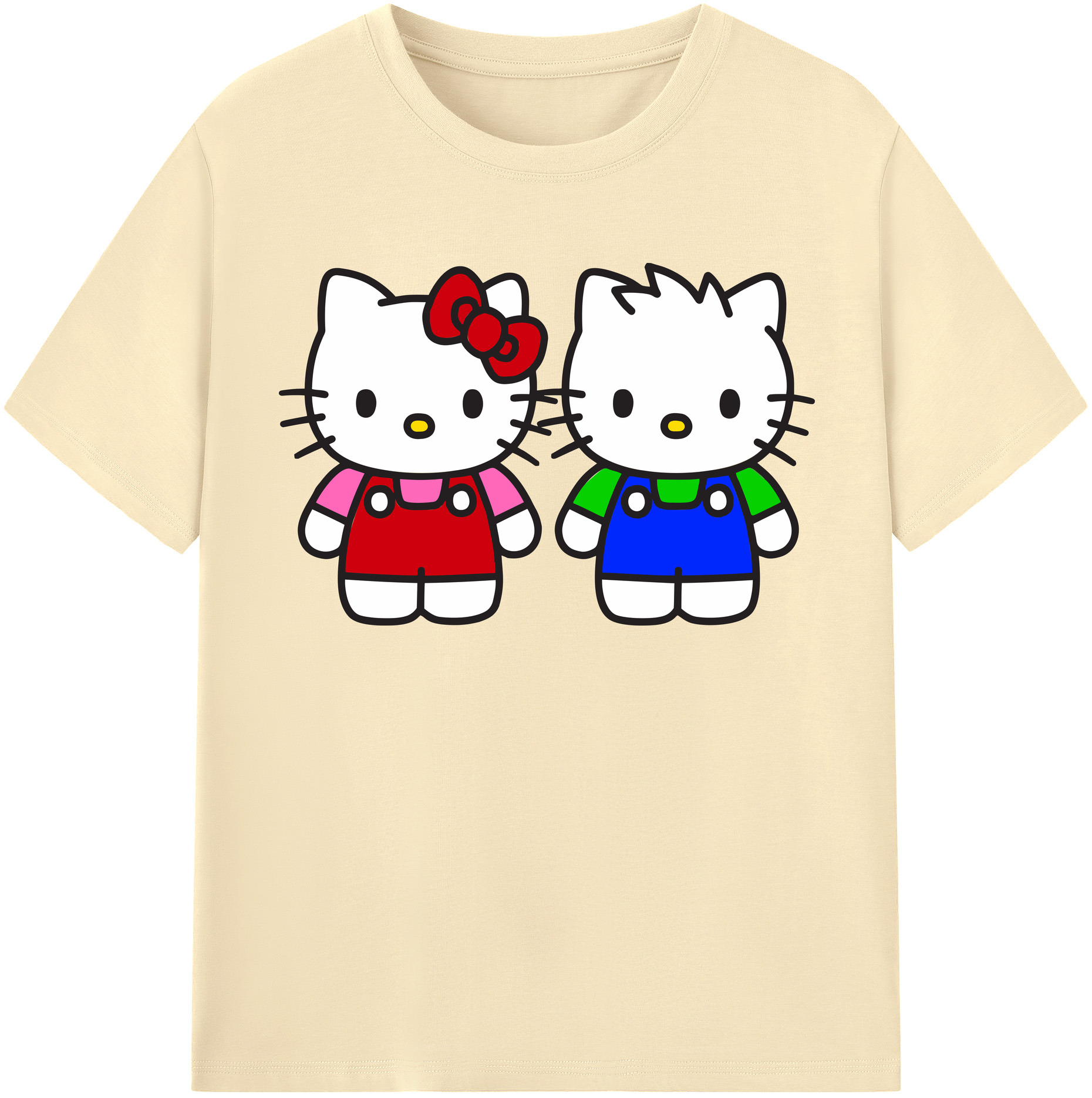 （画像用） Hello Kitty ハローキティ 綿100％半袖Tシャツ（フロントプリント）