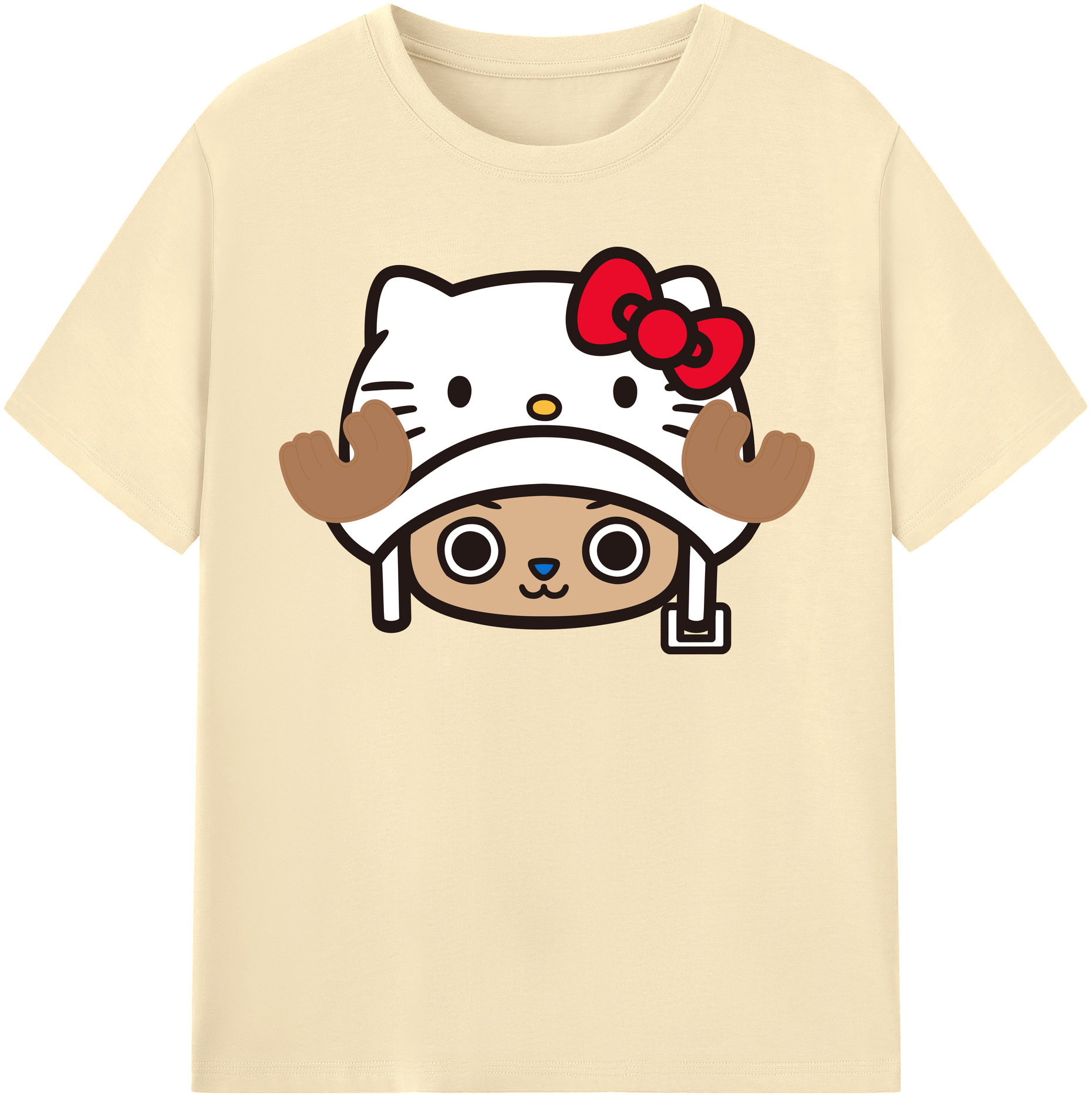（画像用） Hello Kitty ハローキティ 綿100％半袖Tシャツ（フロントプリント）