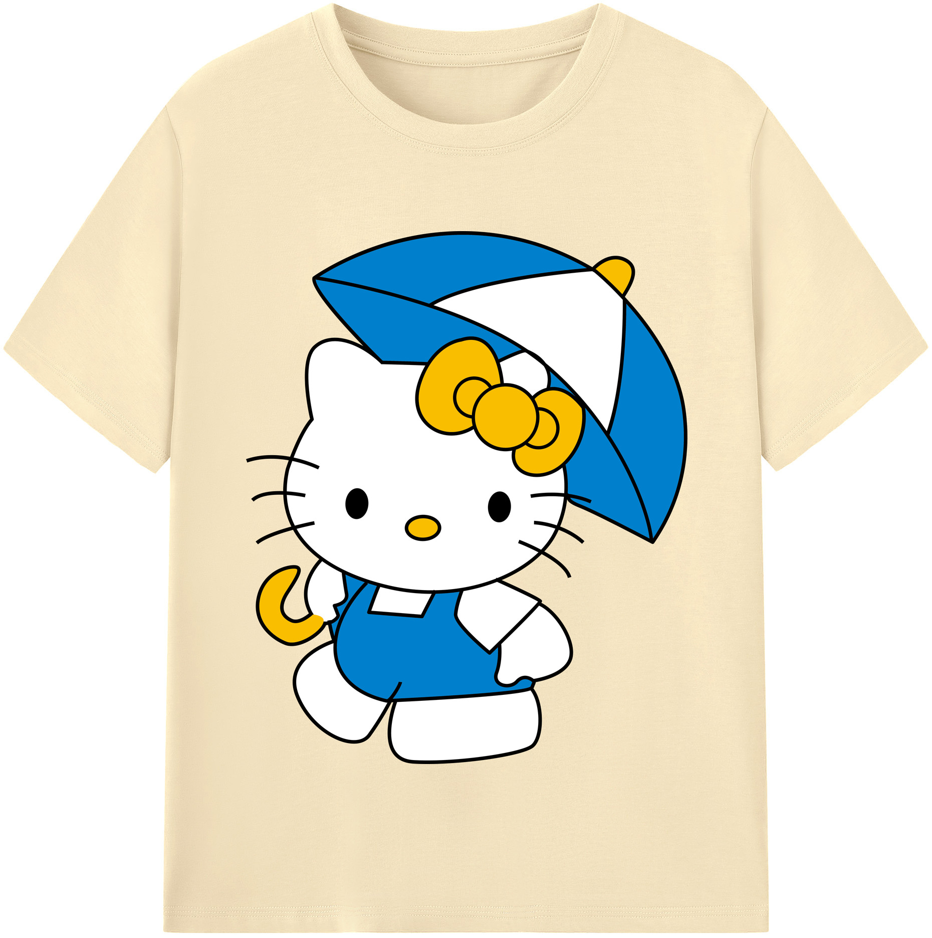 （画像用） Hello Kitty ハローキティ 綿100％半袖Tシャツ（フロントプリント）