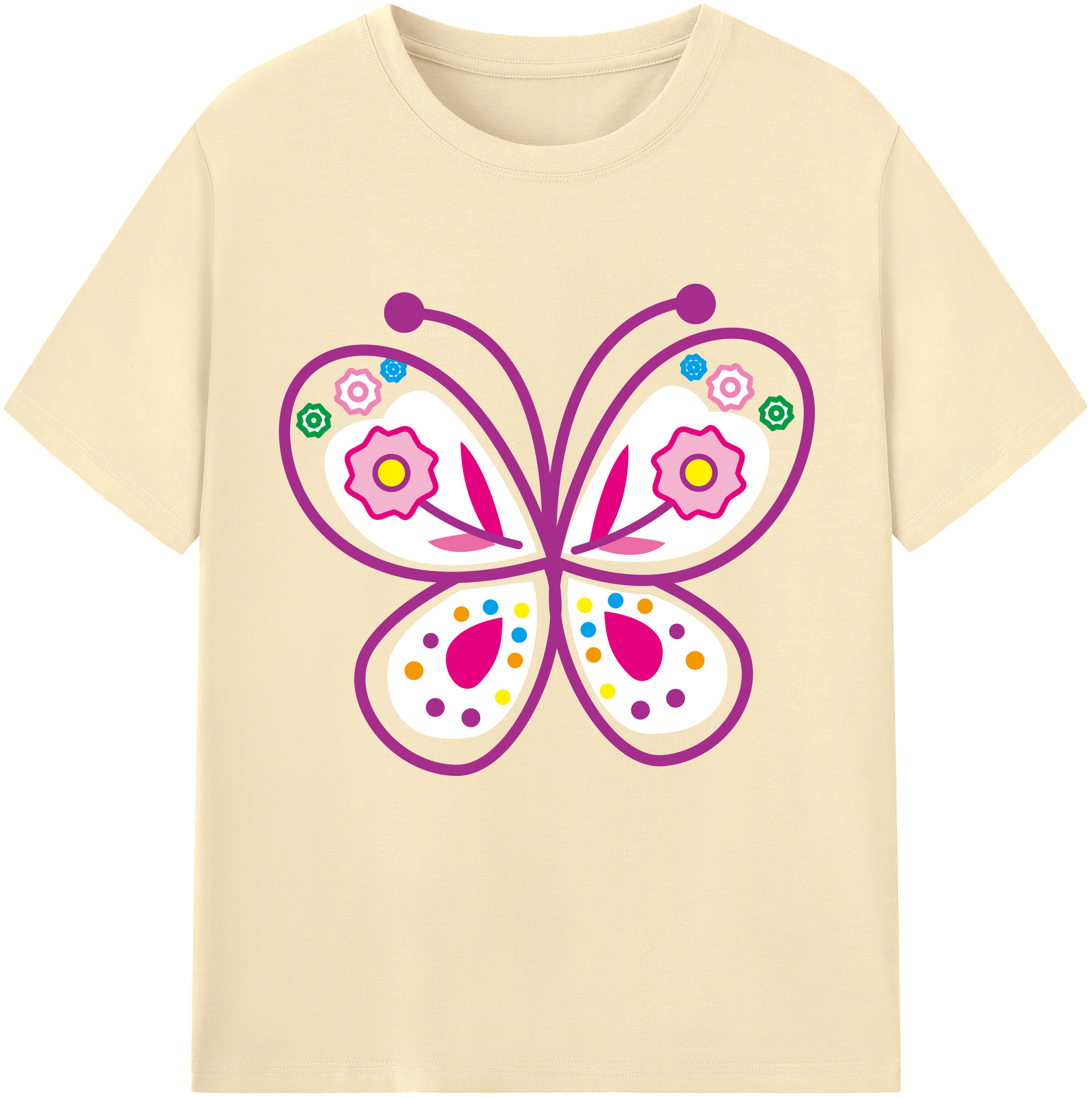 （画像用） Hello Kitty ハローキティ 綿100％半袖Tシャツ（フロントプリント）