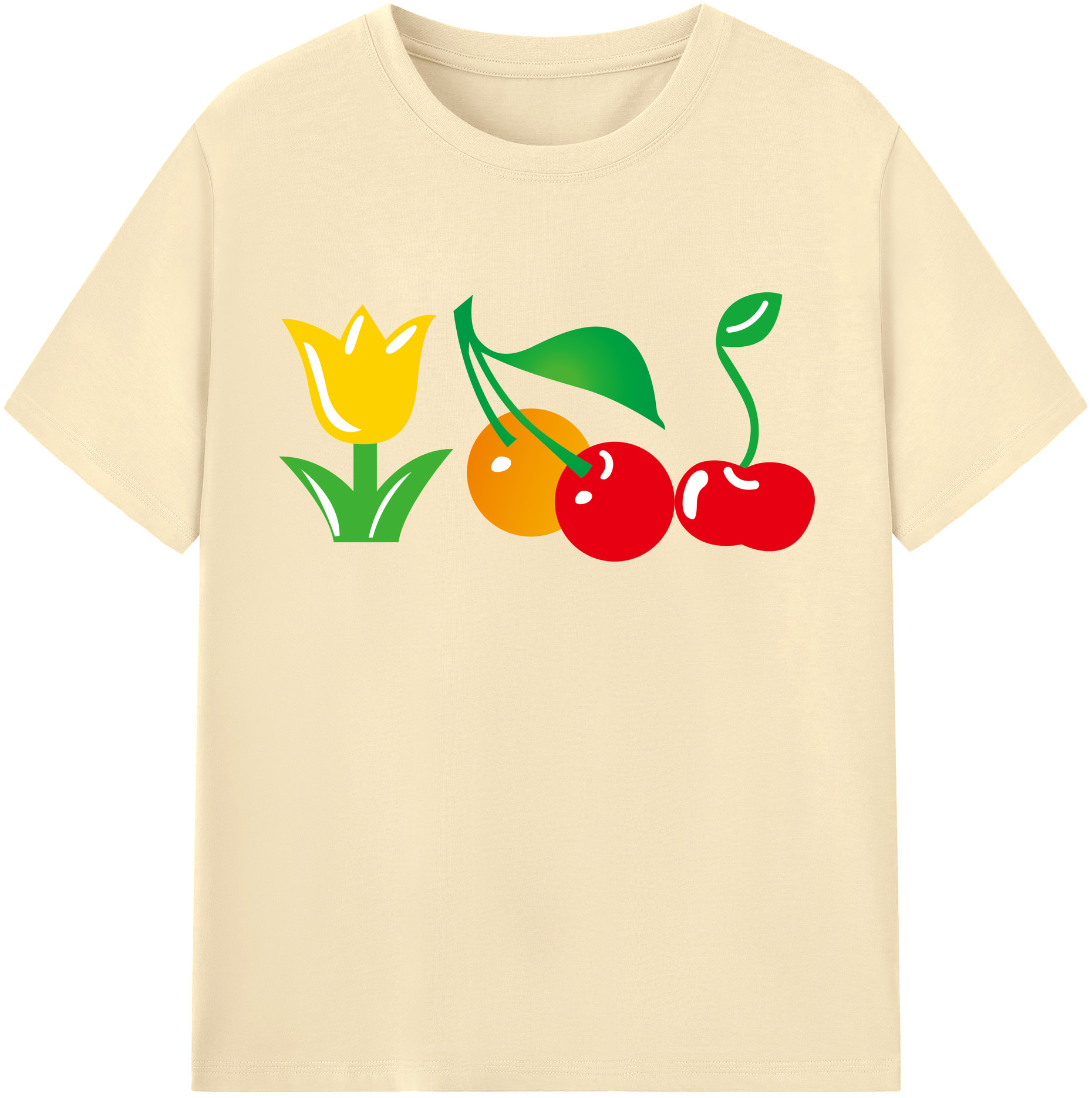 （画像用） Hello Kitty ハローキティ 綿100％半袖Tシャツ（フロントプリント）