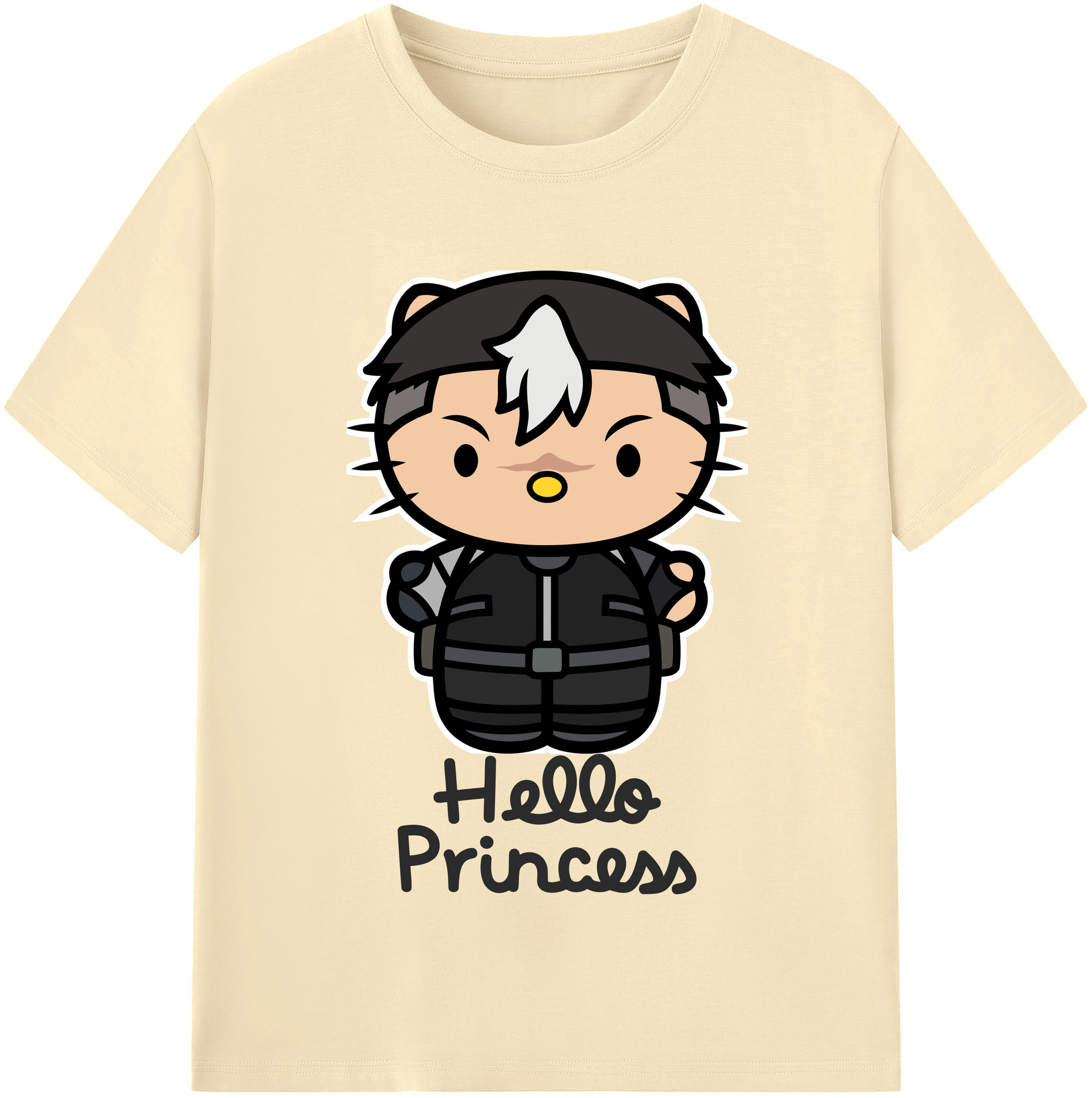 （画像用） Hello Kitty ハローキティ 綿100％半袖Tシャツ（フロントプリント）