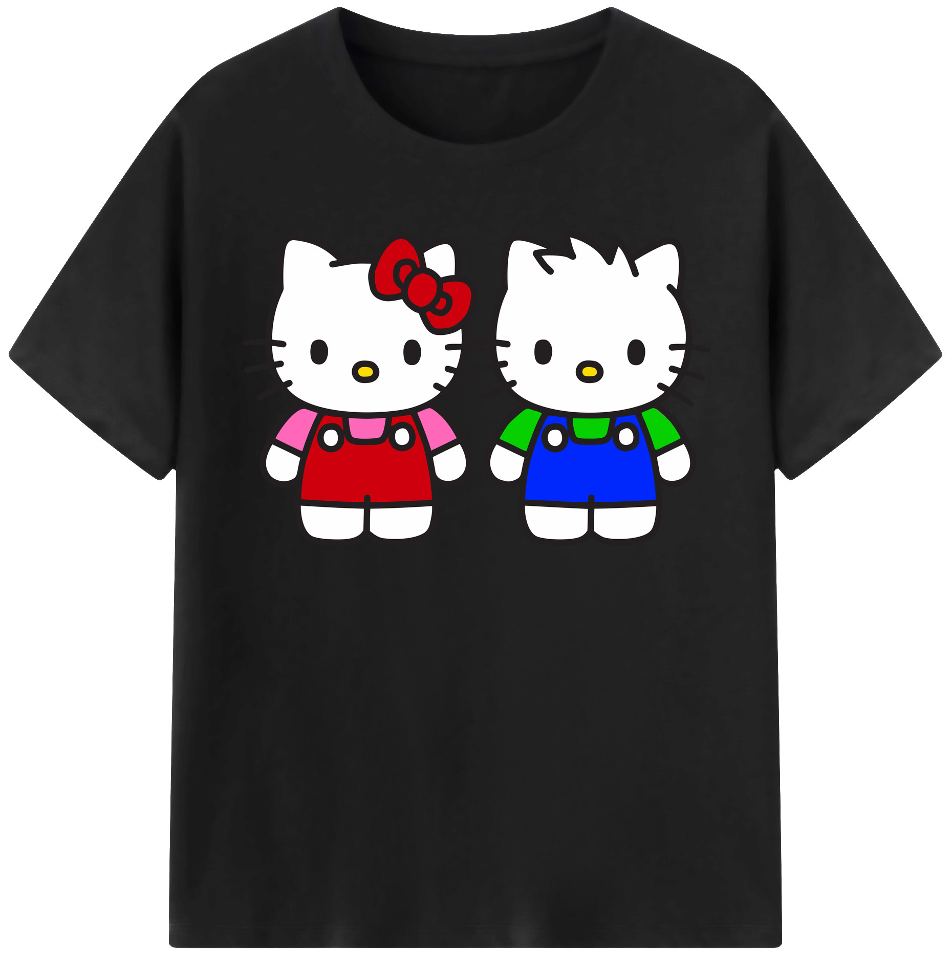 （画像用） Hello Kitty ハローキティ 綿100％半袖Tシャツ（フロントプリント）
