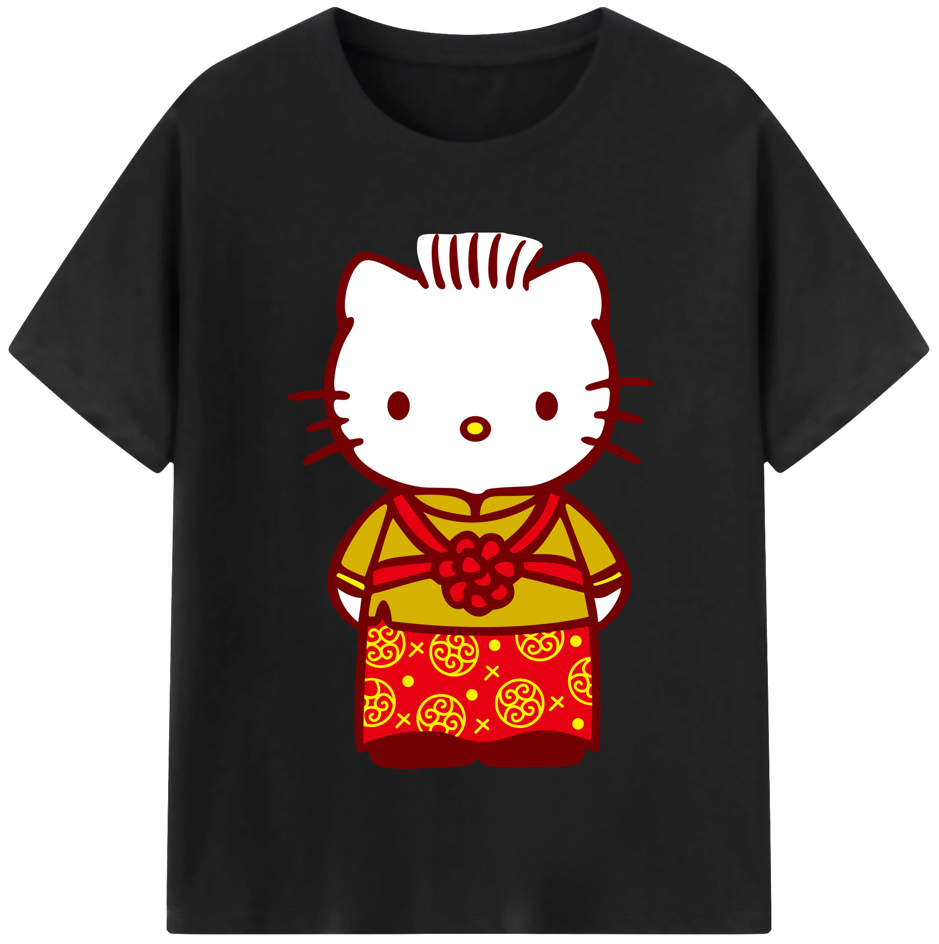 （画像用） Hello Kitty ハローキティ 綿100％半袖Tシャツ（フロントプリント）