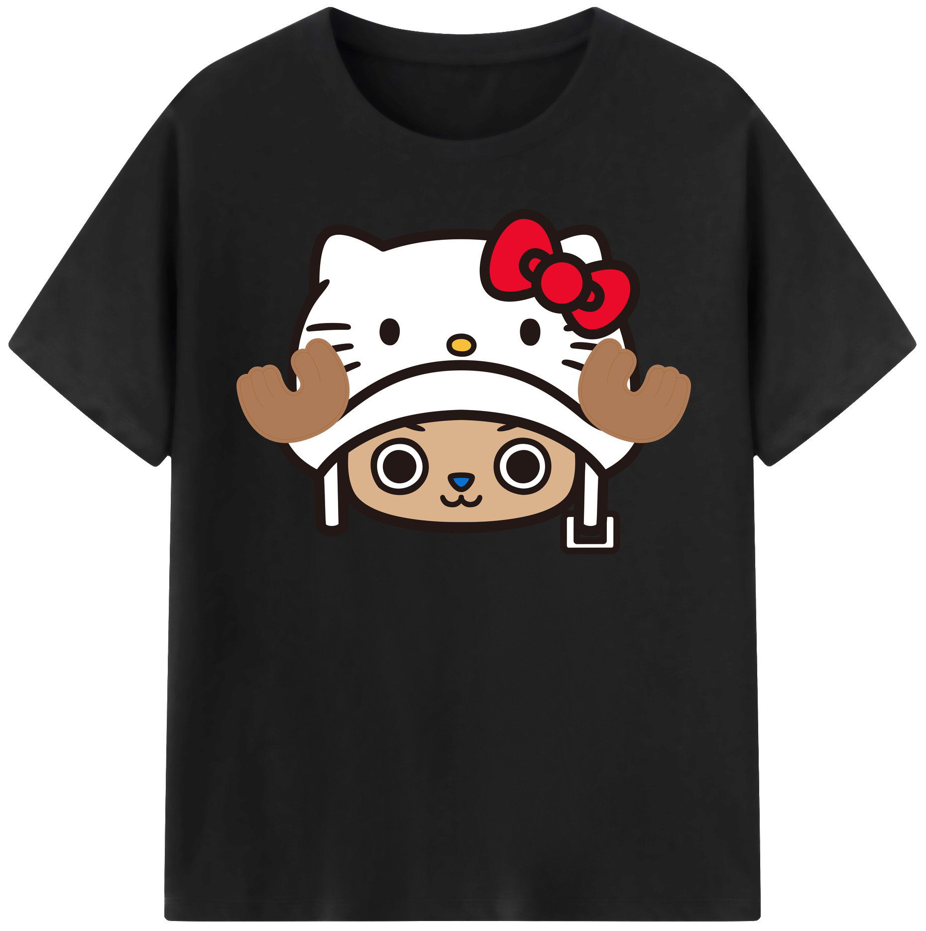 （画像用） Hello Kitty ハローキティ 綿100％半袖Tシャツ（フロントプリント）