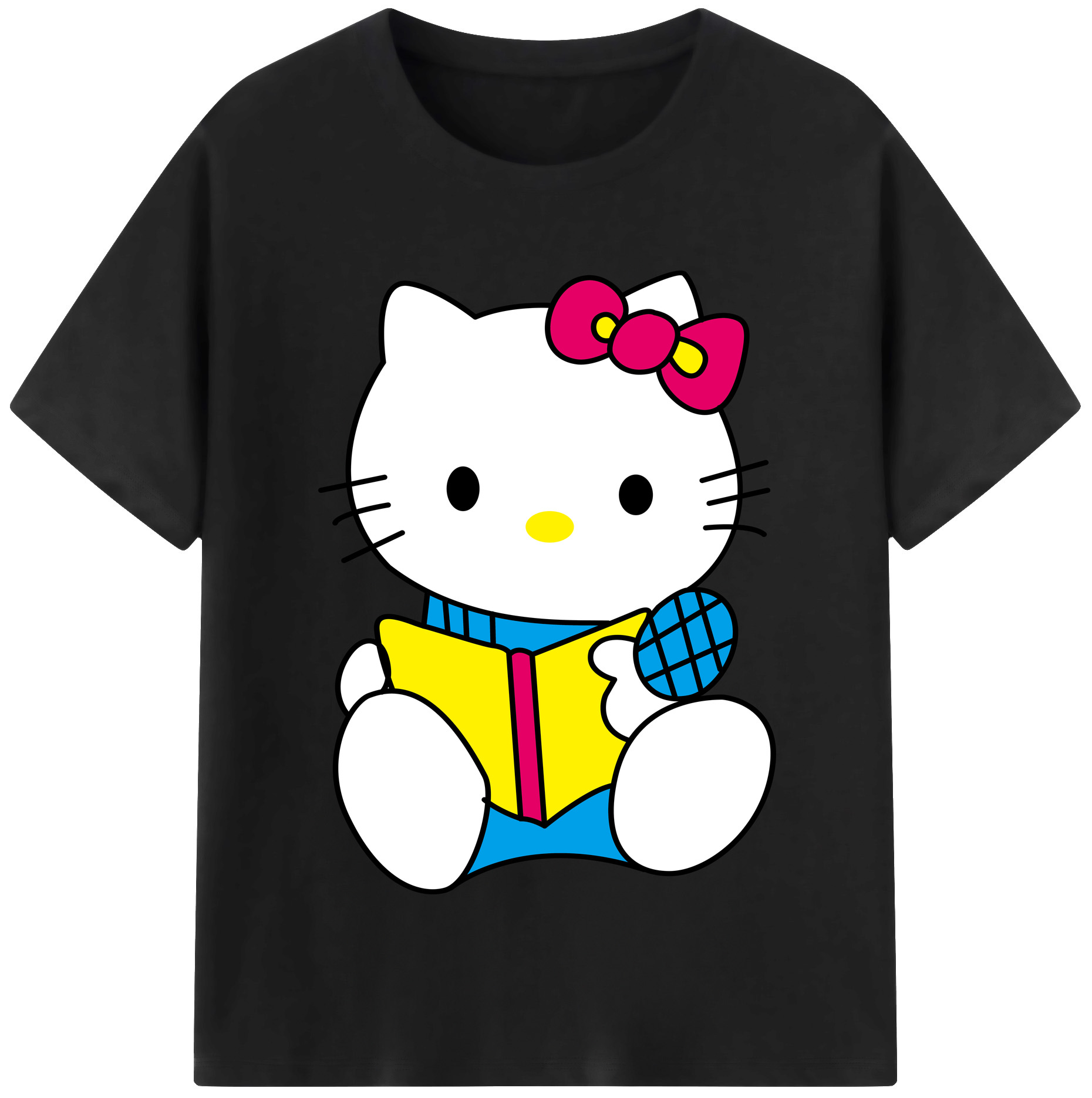 （画像用） Hello Kitty ハローキティ 綿100％半袖Tシャツ（フロントプリント）