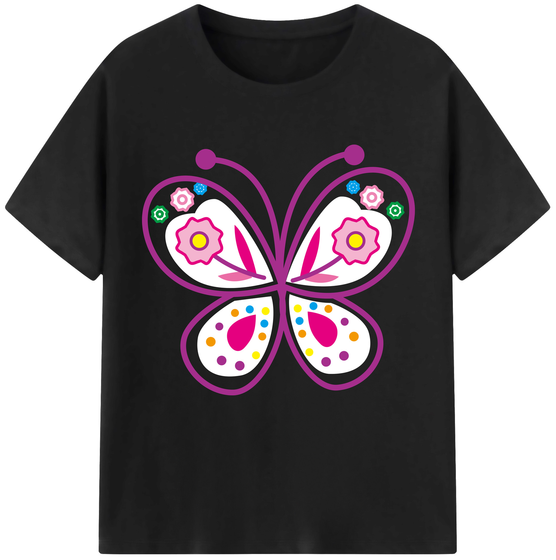 （画像用） Hello Kitty ハローキティ 綿100％半袖Tシャツ（フロントプリント）
